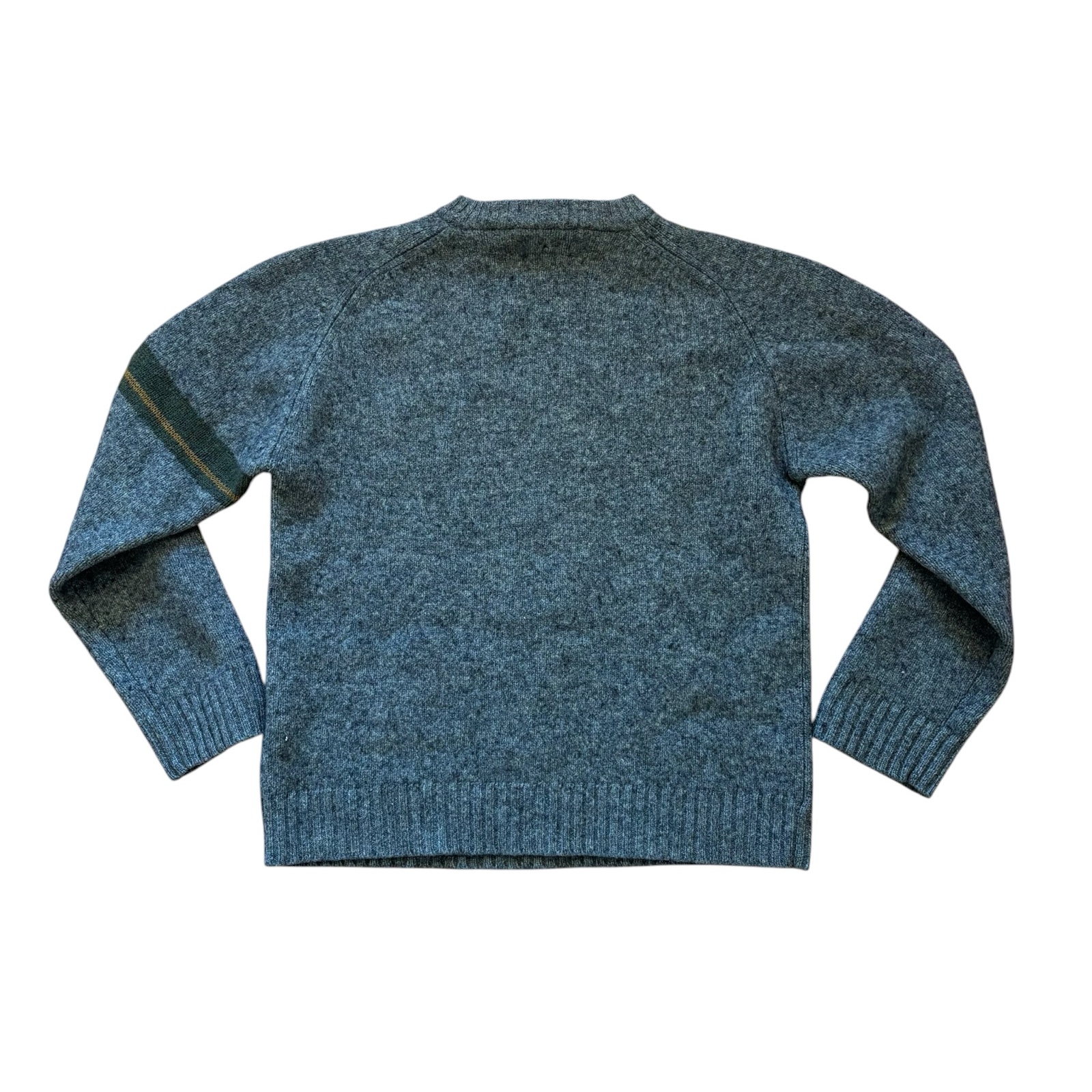 Levi's Grey Wool Blend Elbow Patch Crewneck Sweater Medium image 3