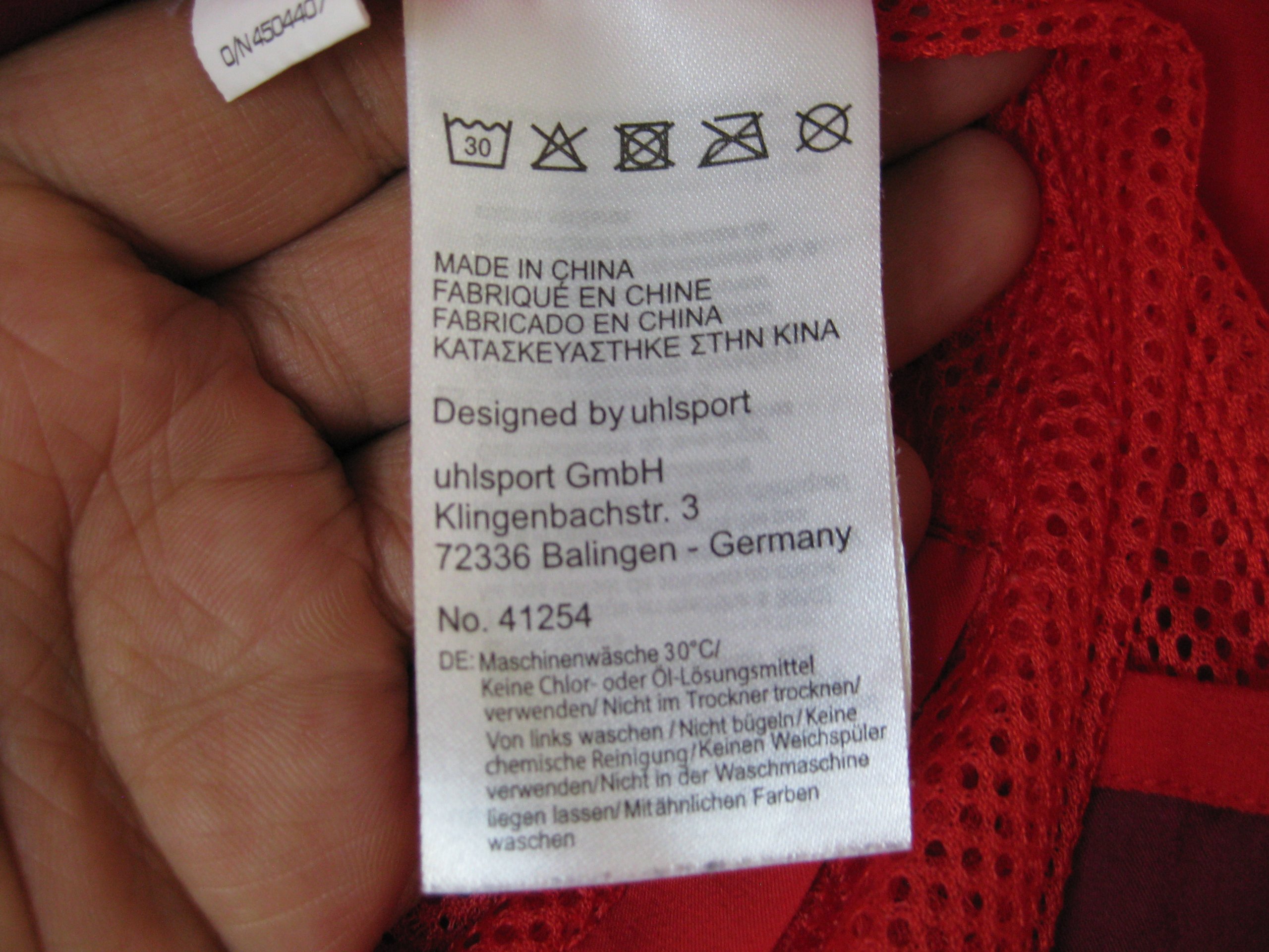 Uhlsport Red S.V. Hornbach 1921 Team Jacket XL 3099 image 9