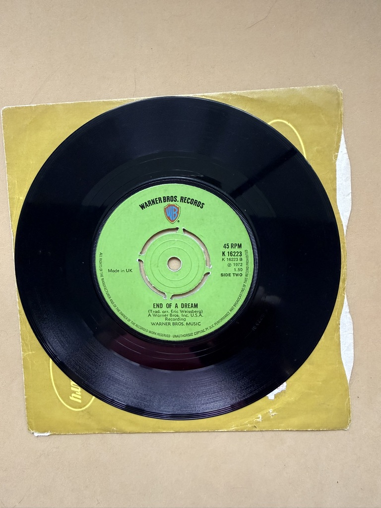 Warner Bros Vinyl Record Single Duelling Banjos Eric Weissberg 7" 45RPM image 2