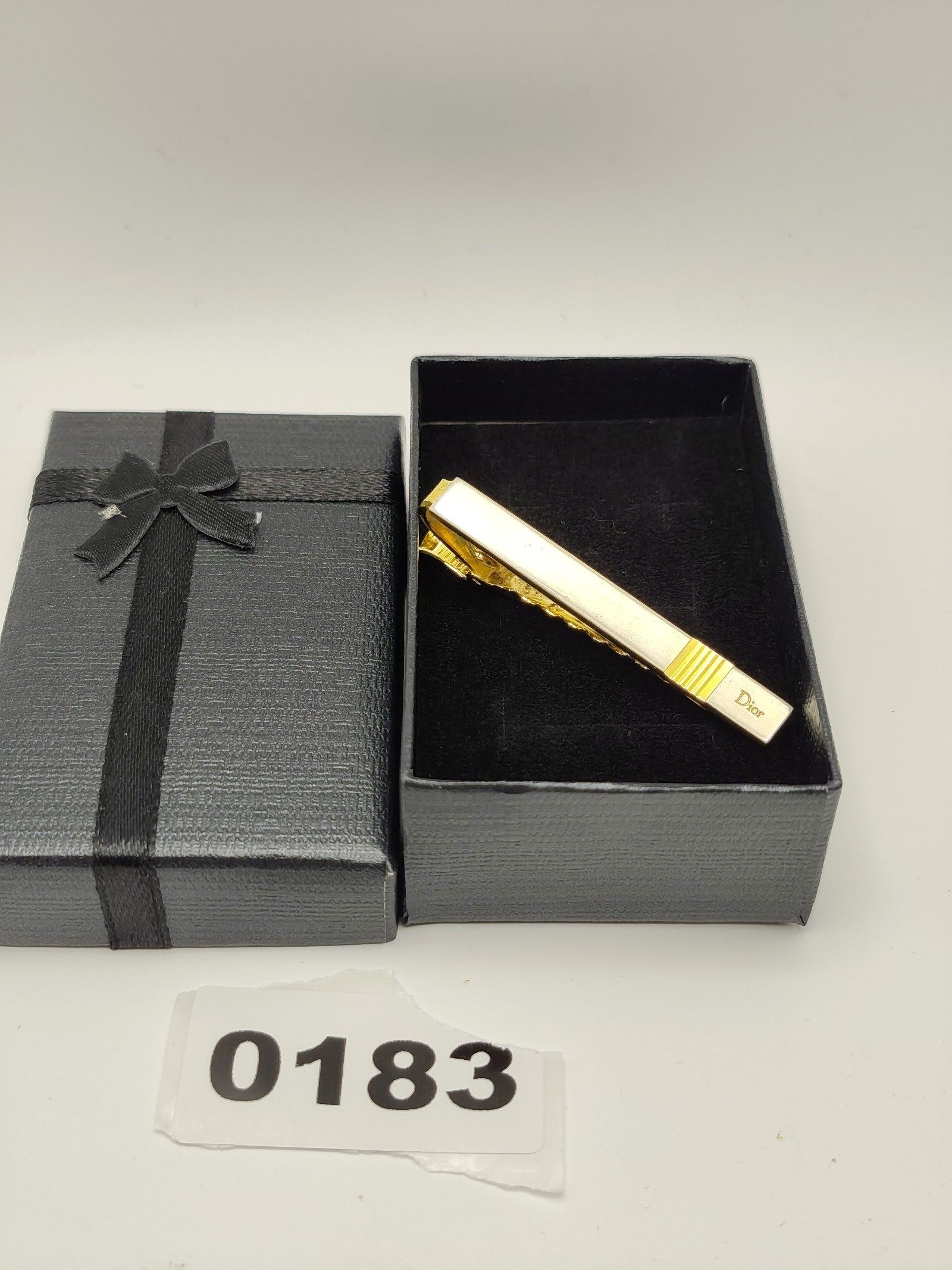 Dior Gold & Silver Tone Men's Tie Clip Other