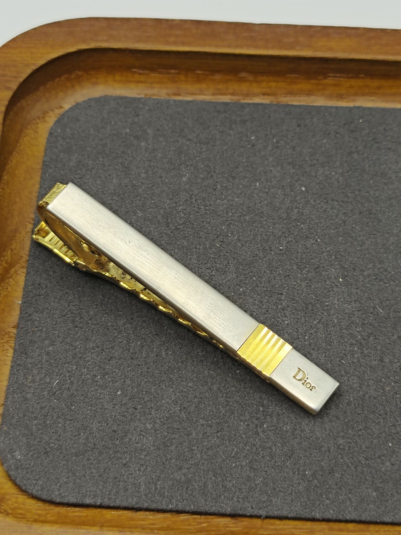 Dior Gold & Silver Tone Men's Tie Clip Other image 3