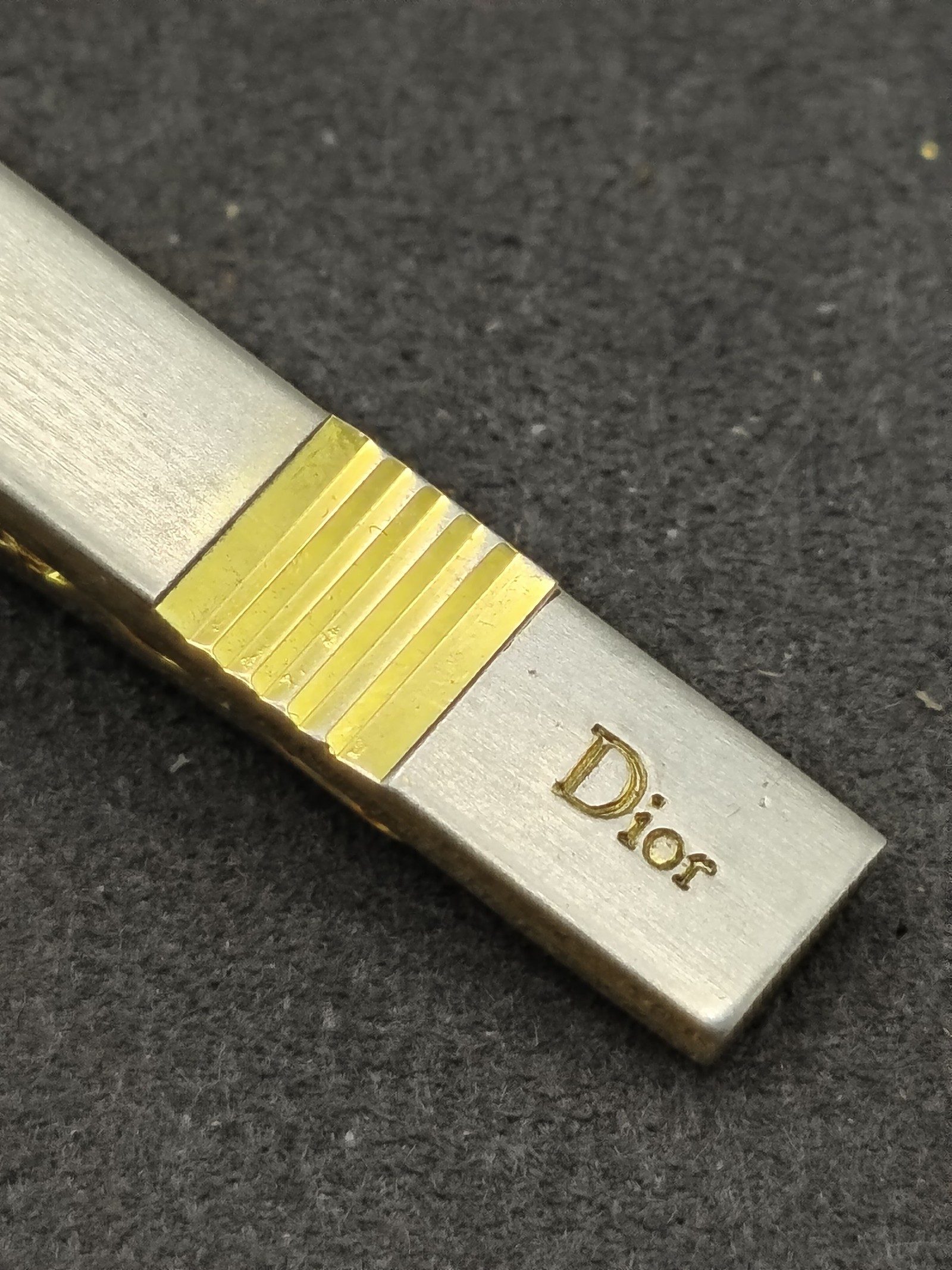 Dior Gold & Silver Tone Men's Tie Clip Other image 4