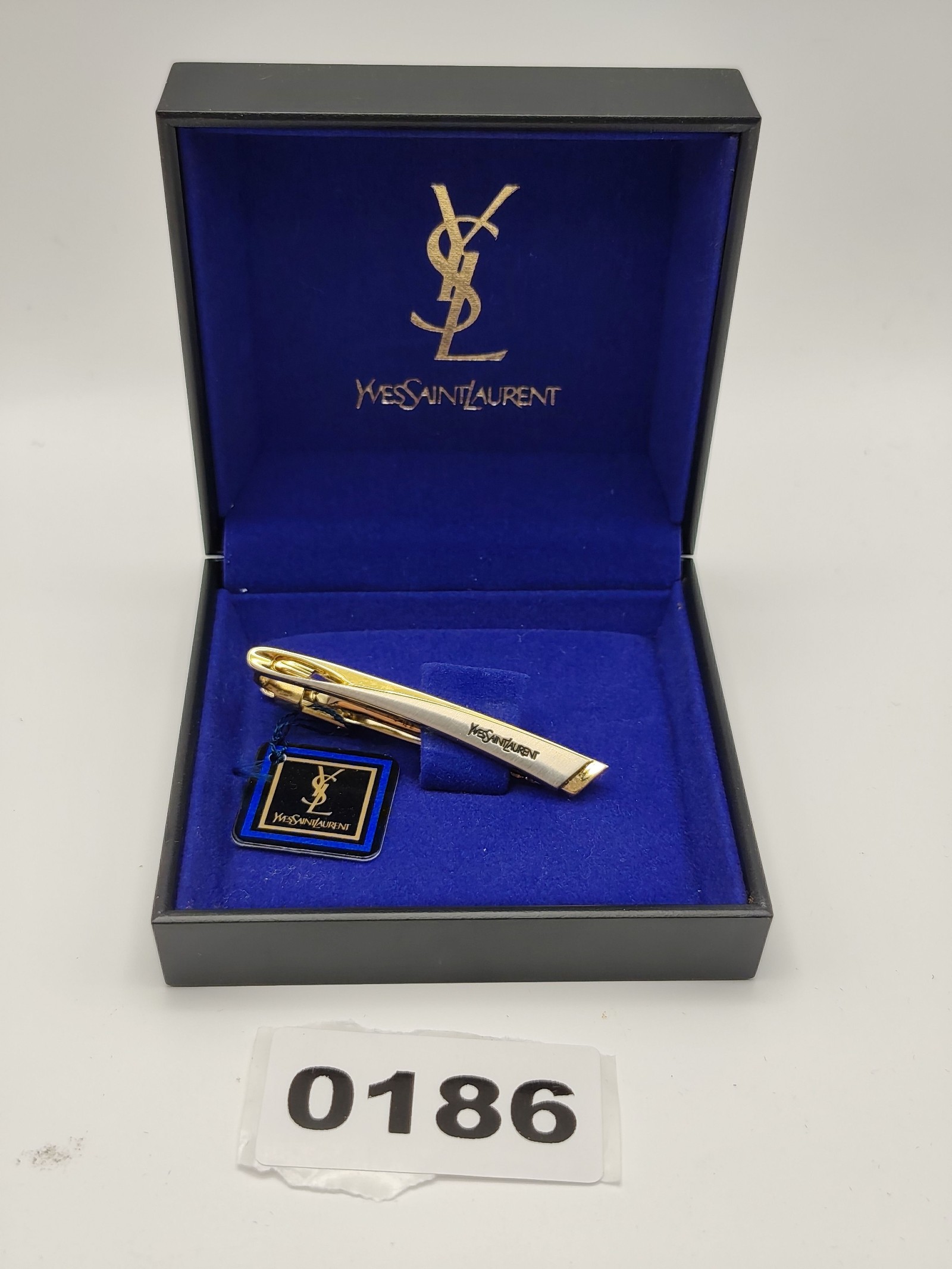 Yves Saint Laurent Gold & Silver Metal Men's Tie Clip Other