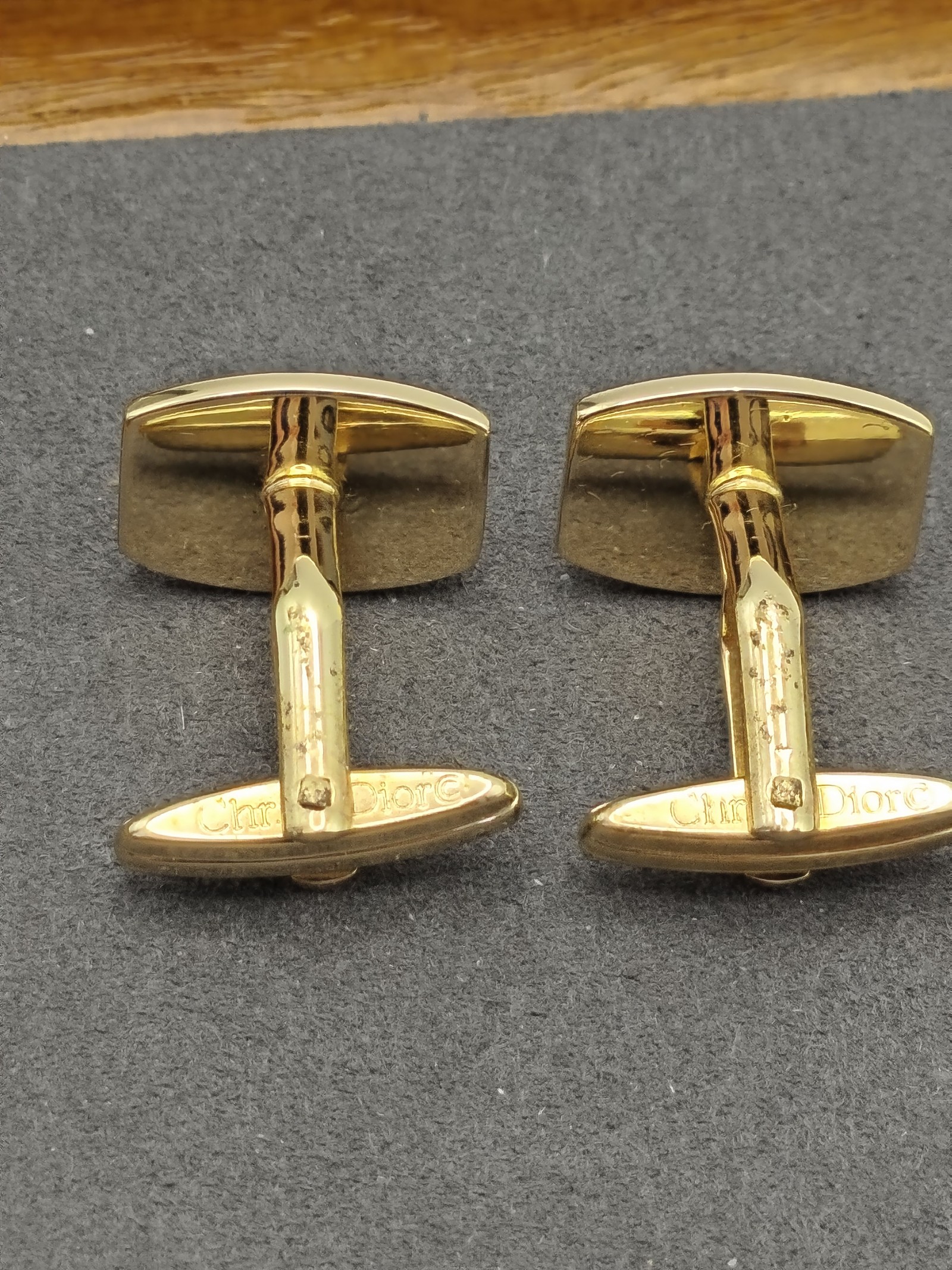 Christian Dior Gold Tone Monsieur Cufflinks & Tie Bar Set Other image 7