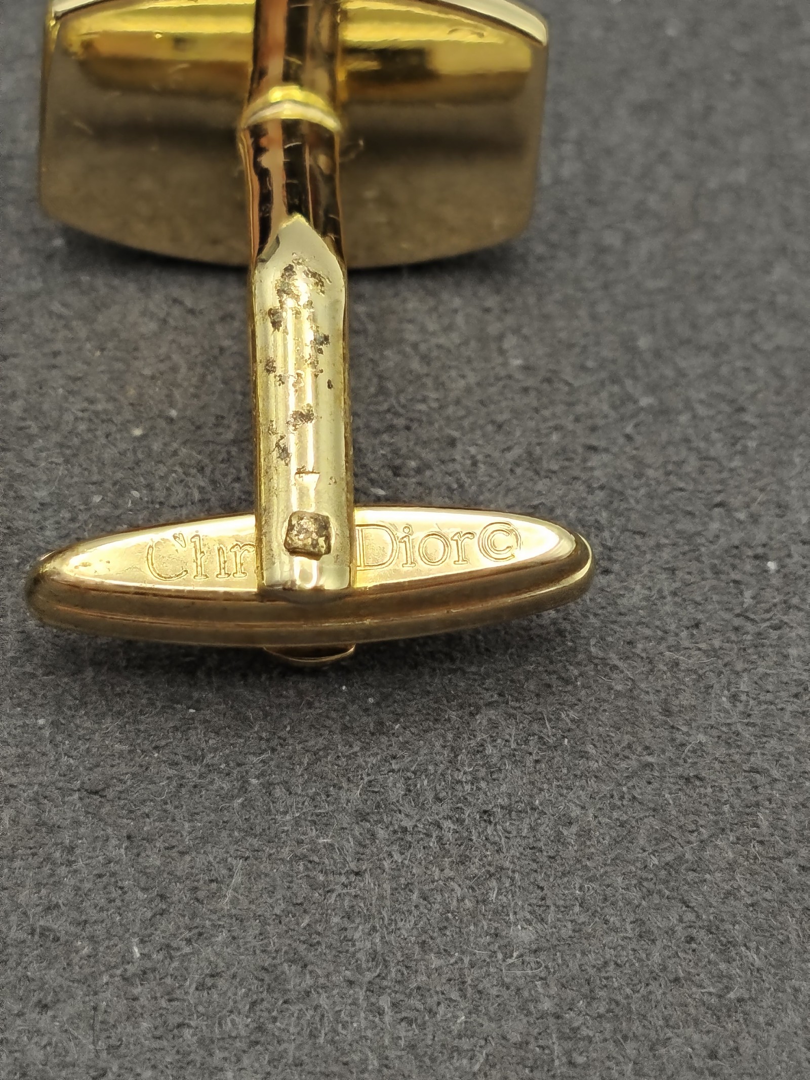 Christian Dior Gold Tone Monsieur Cufflinks & Tie Bar Set Other image 8
