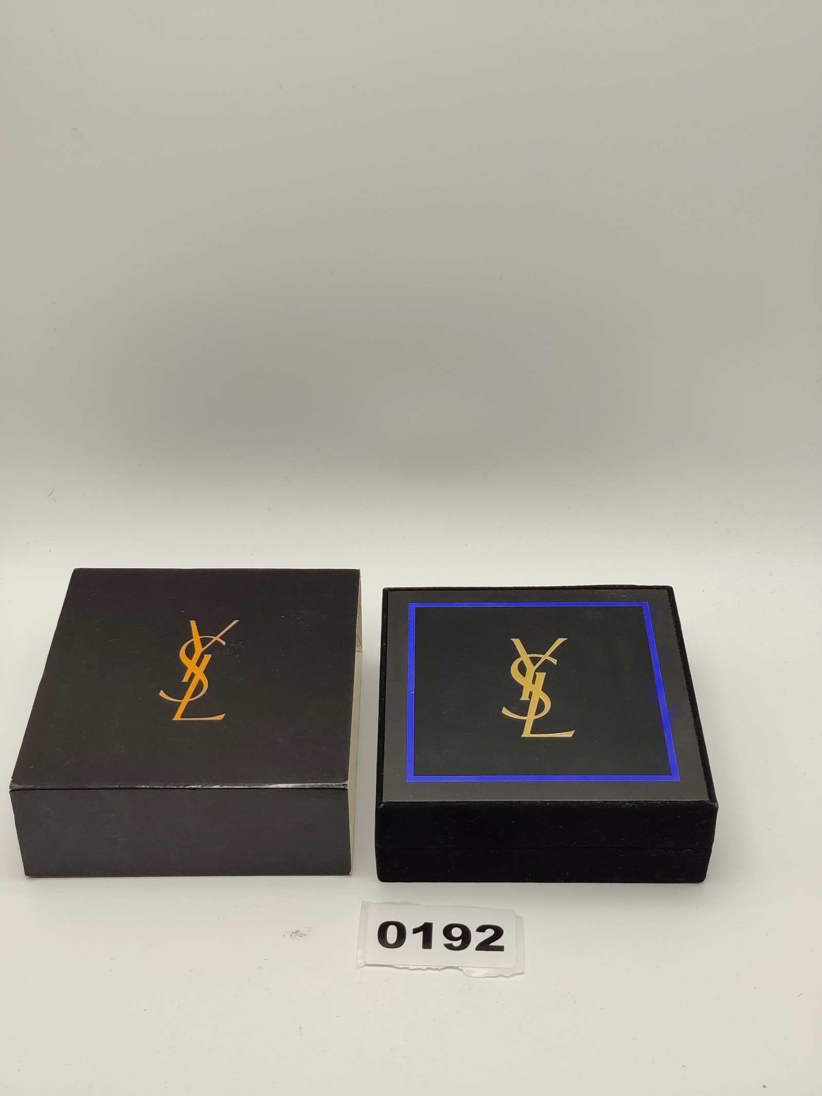 Yves Saint Laurent Men's Black & Gold Cufflinks & Tie Clip Set image 3