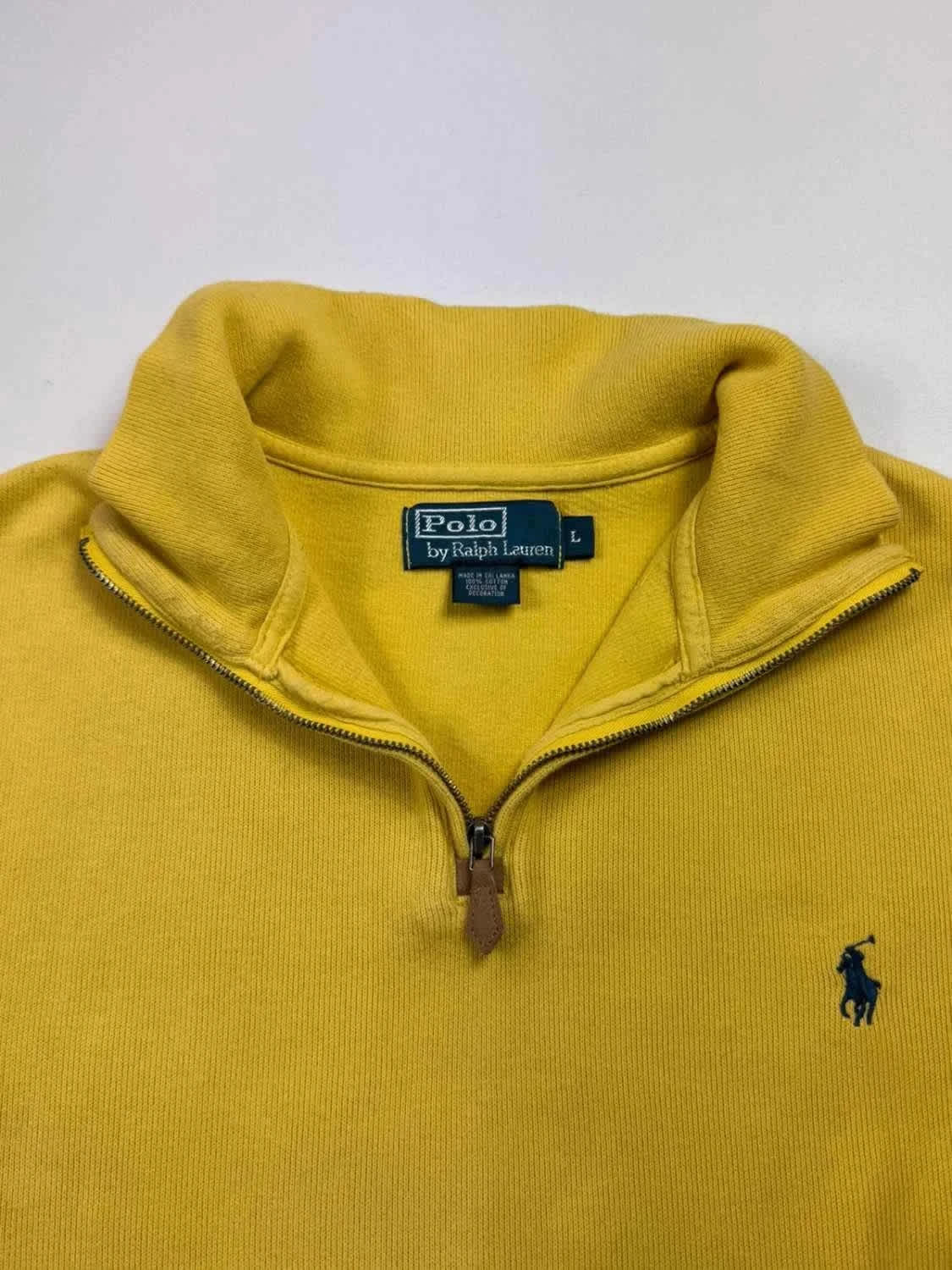 Polo Ralph Lauren Jaune Quarter-Zip Sweat Homme - Large image 5
