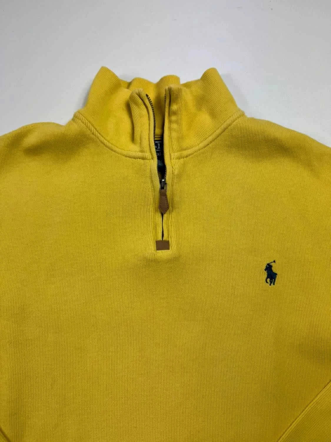 Polo Ralph Lauren Jaune Quarter-Zip Sweat Homme - Large image 6