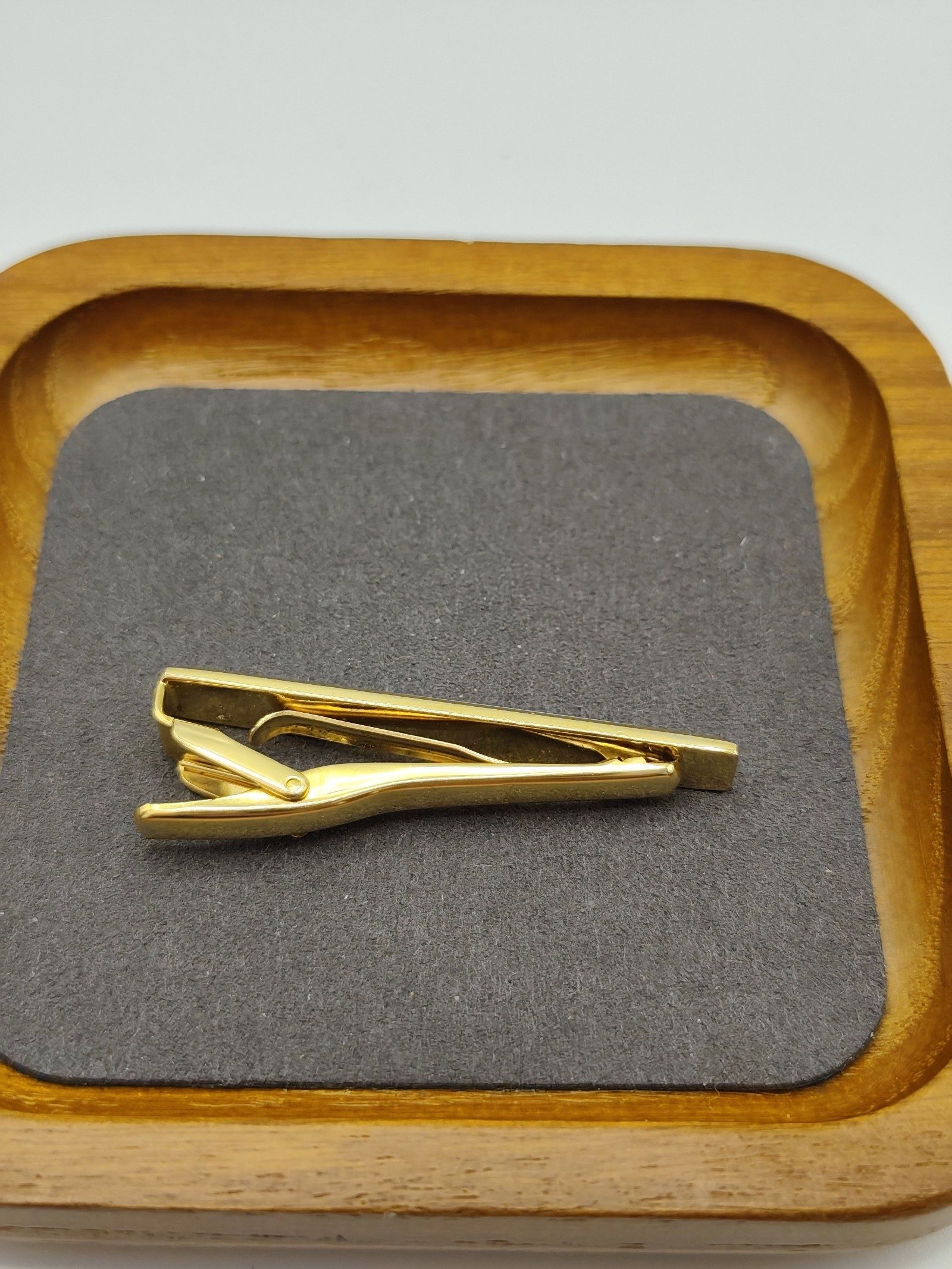 Yves Saint Laurent Gold & Silver Tone Tie Bar Clip Men's image 6