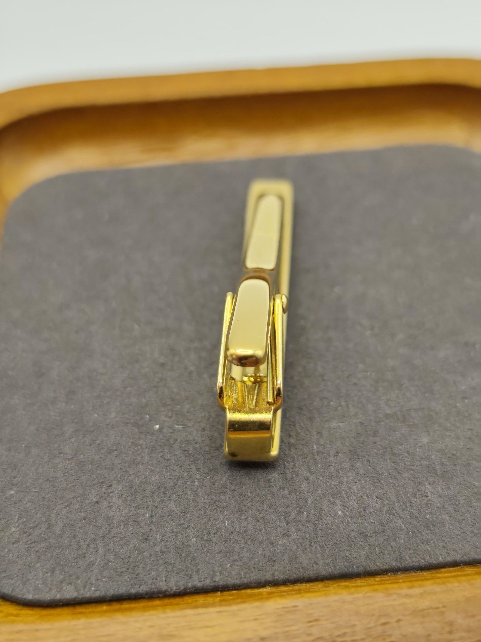 Yves Saint Laurent Gold & Silver Tone Tie Bar Clip Men's image 8