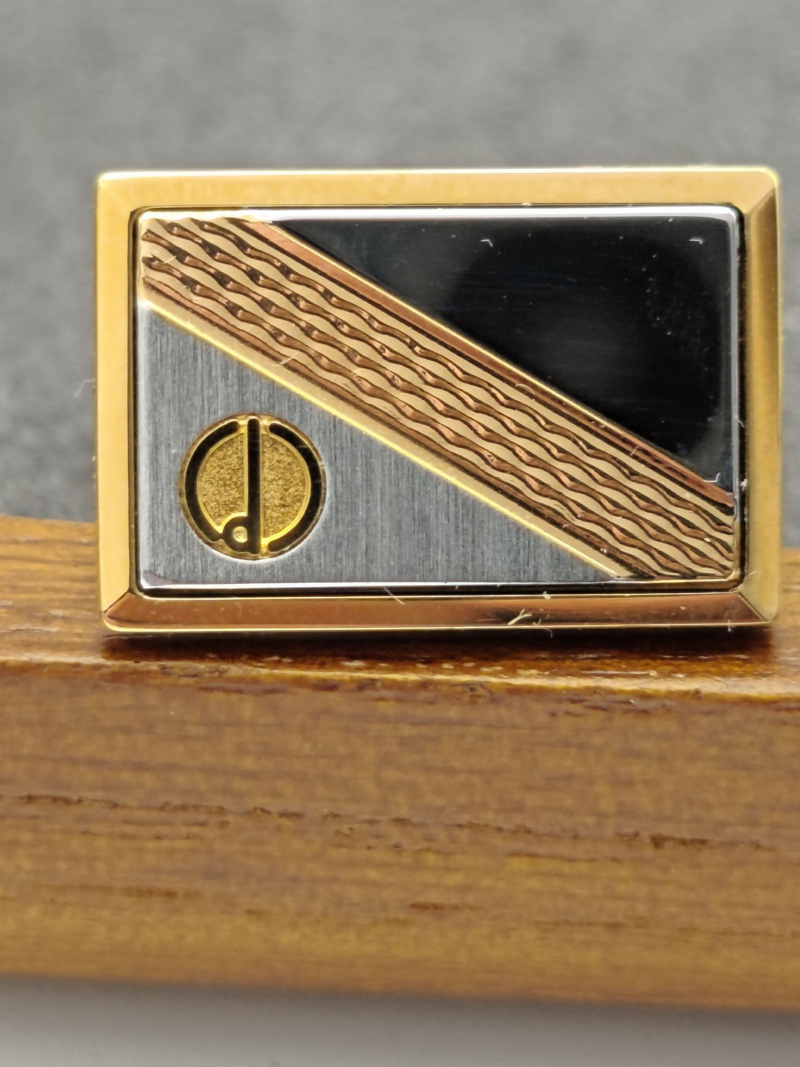 Dunhill Gold-tone & Silver tone Cufflinks & Tie Clip Set Men image 6