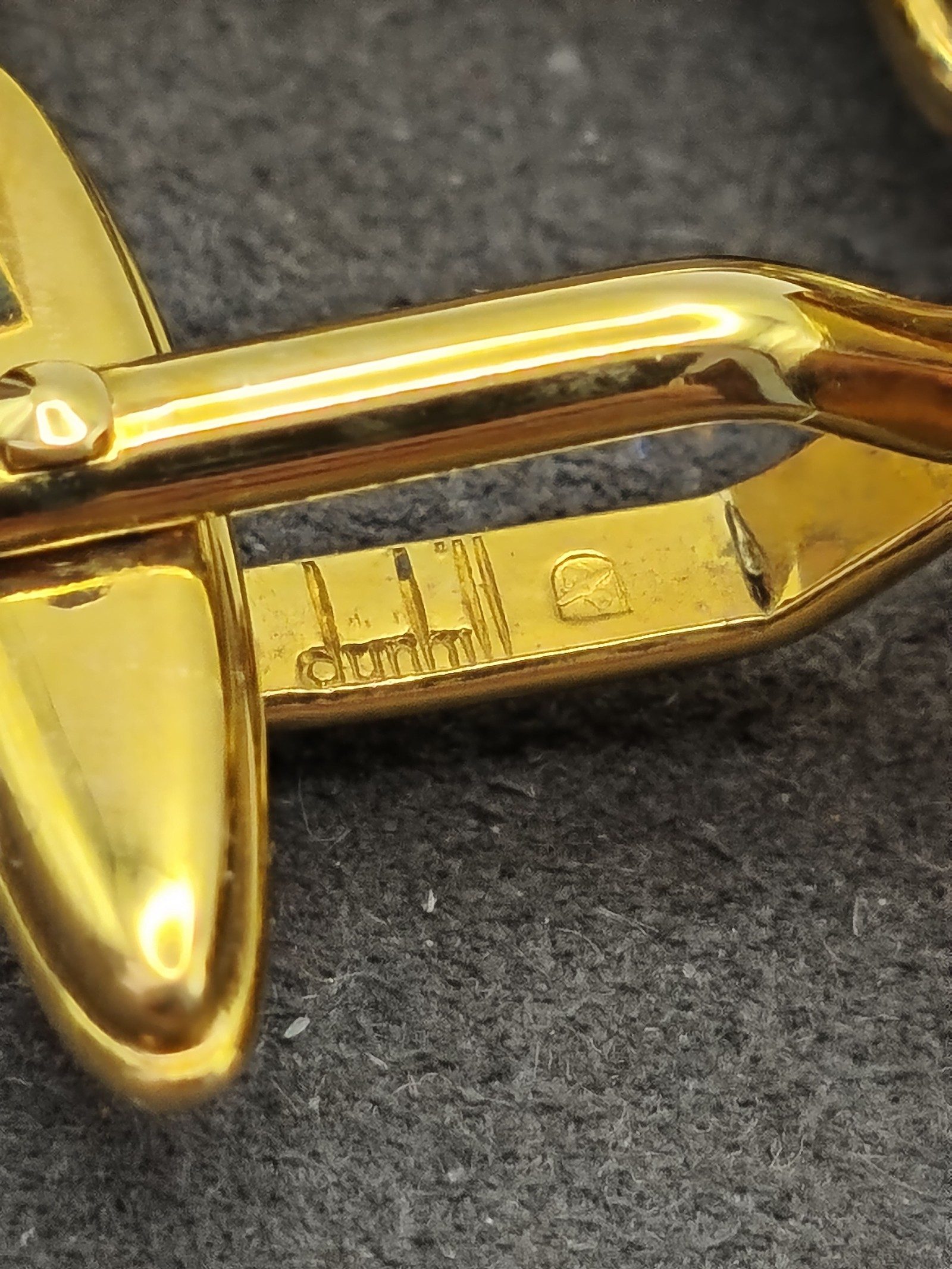 Dunhill Gold-tone & Silver tone Cufflinks & Tie Clip Set Men image 9