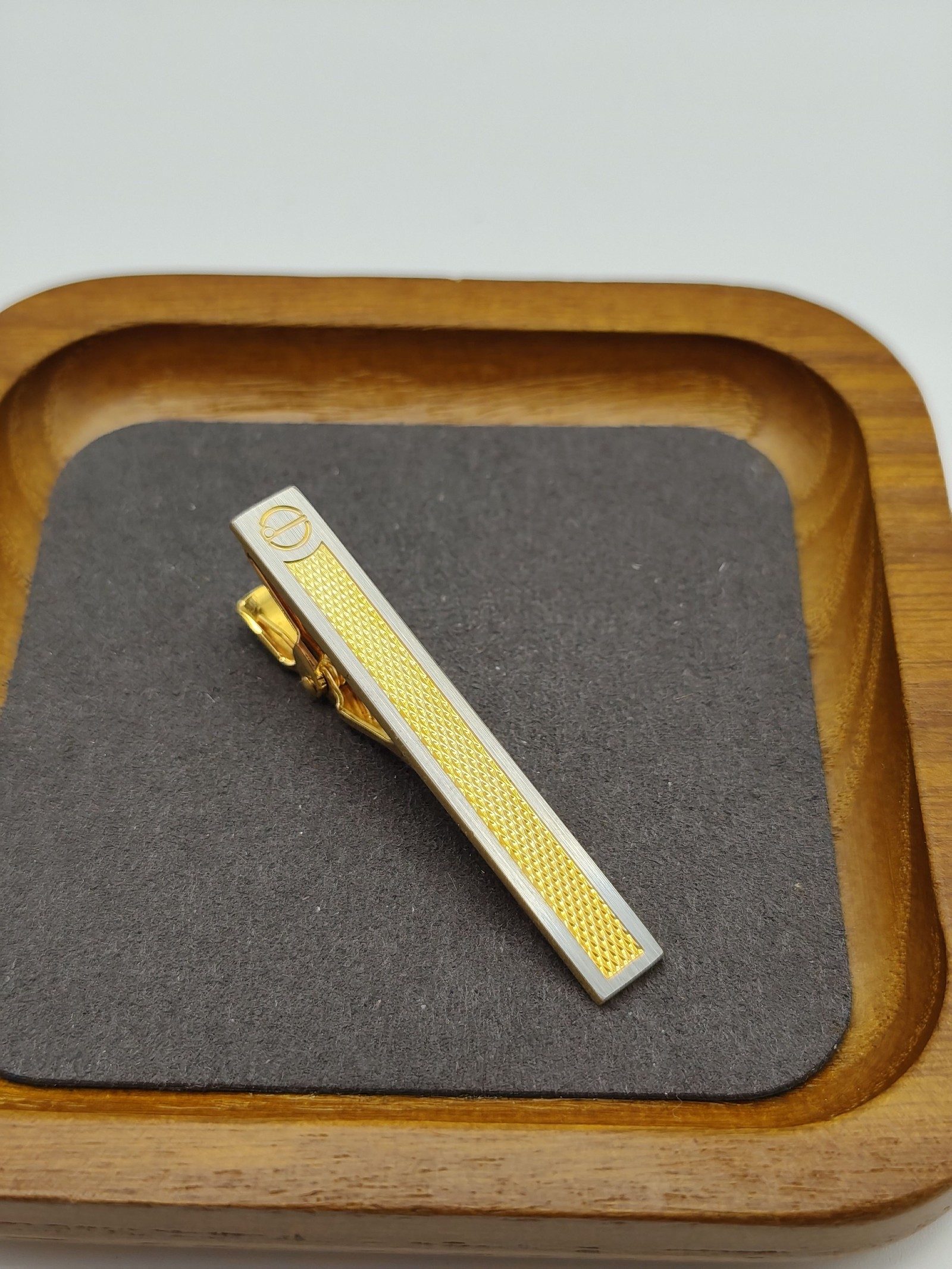 Dunhill Gold-tone & Silver tone Cufflinks & Tie Clip Set Men image 10