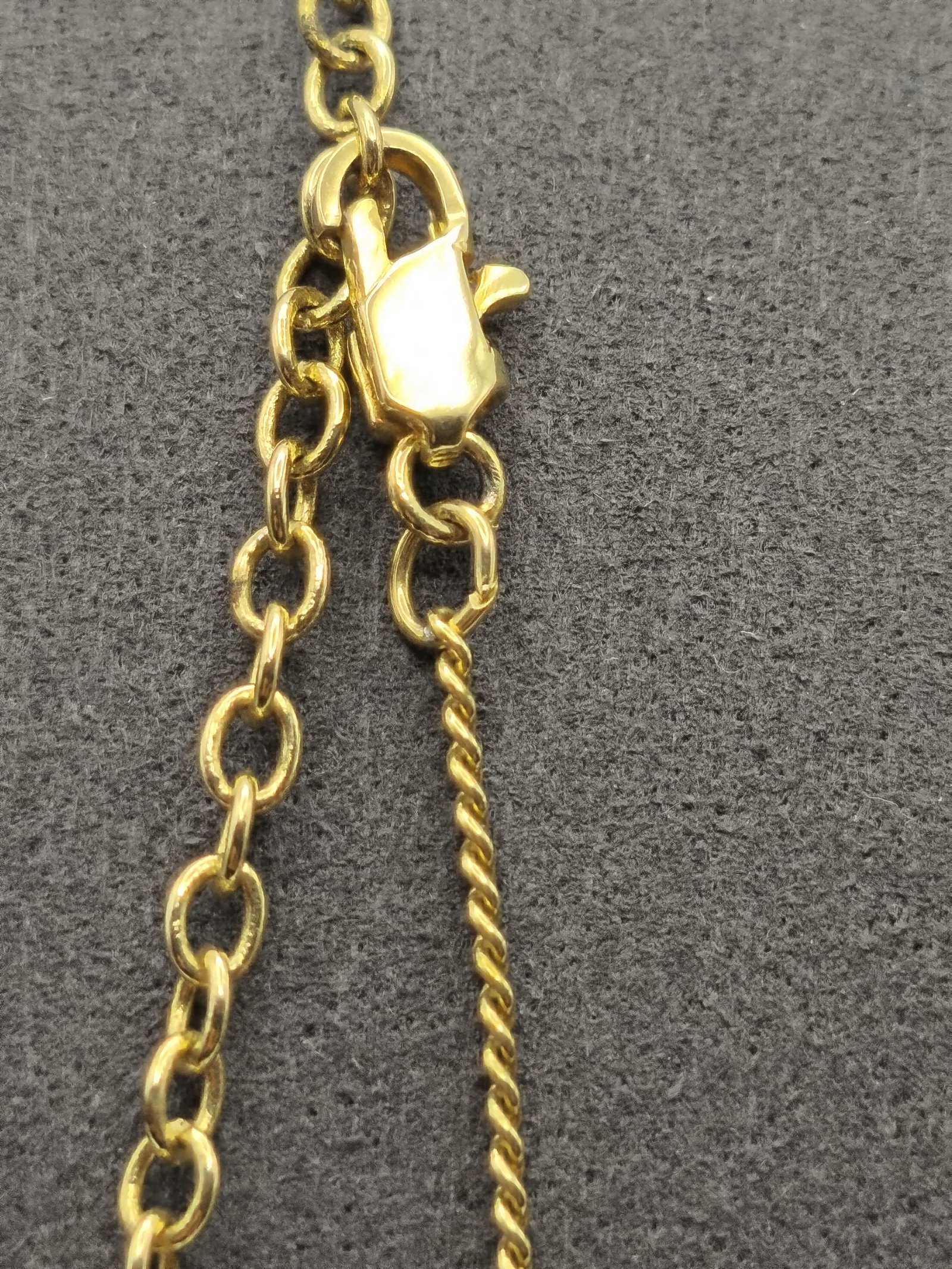 Courreges Gold & Clear Crystal Puzzle Piece Necklace Women One Size 43cm image 7