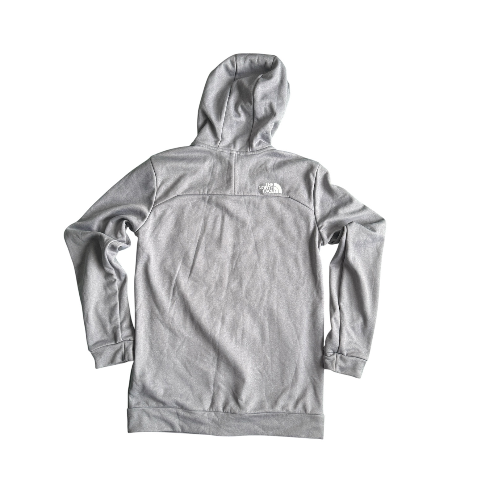 The North Face Boys XL 18-20 Grey Hybrid Quilted Full Zip Hooded Jacket image 2