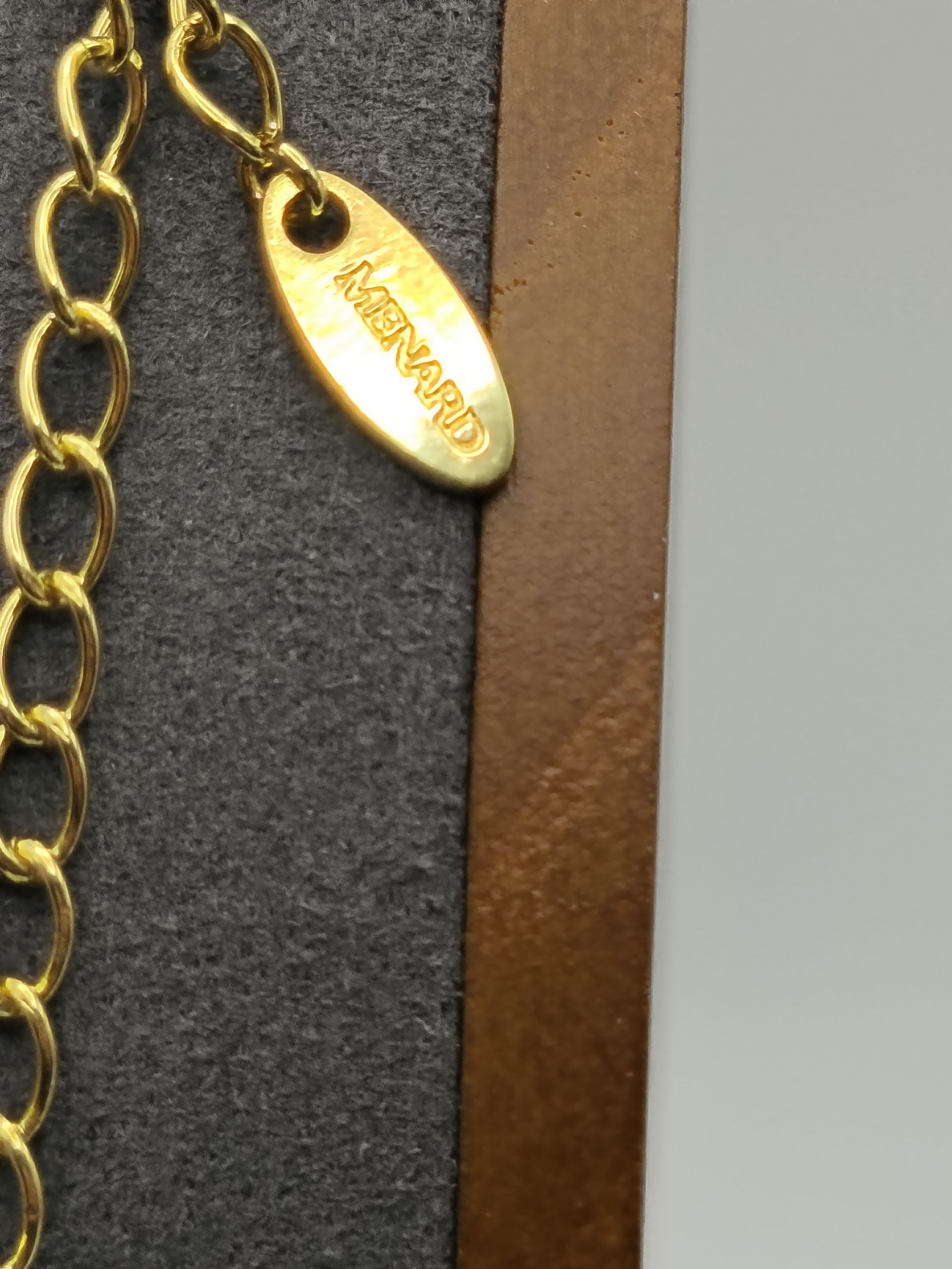 Menard Women's Gold Tone Crystal Pendant Necklace Other image 3