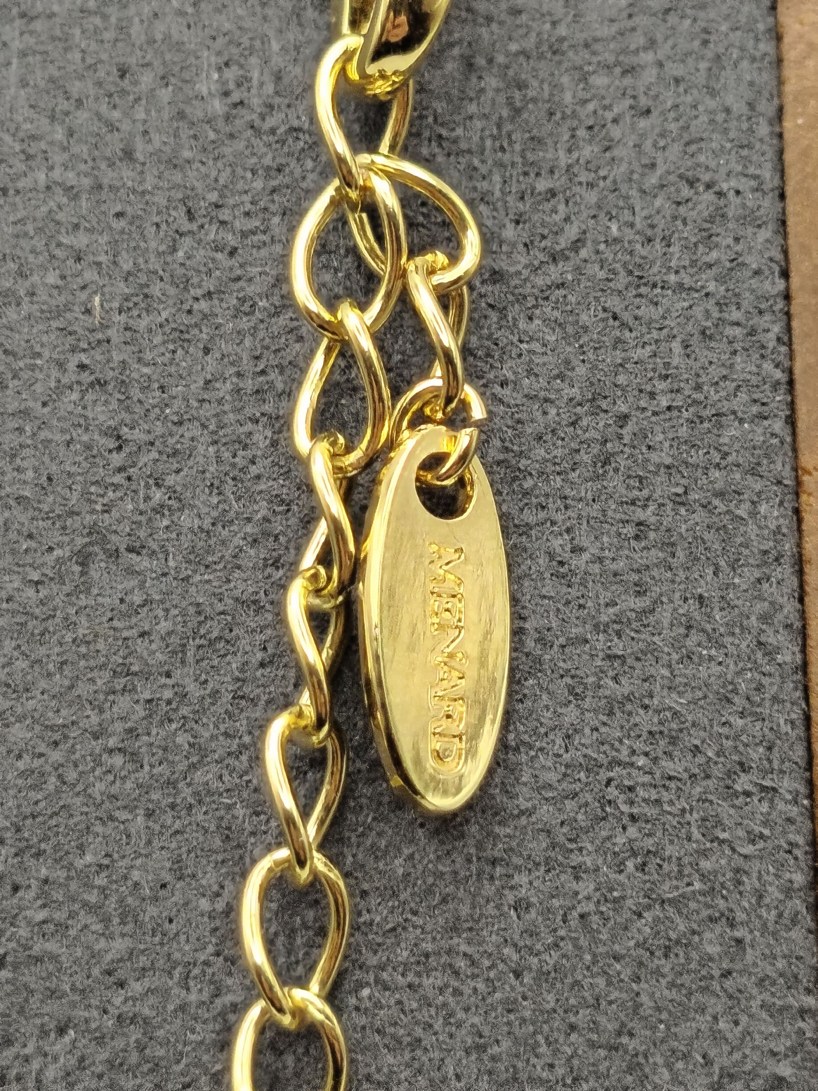 Menard Women's Gold Tone Crystal Pendant Necklace Other image 7