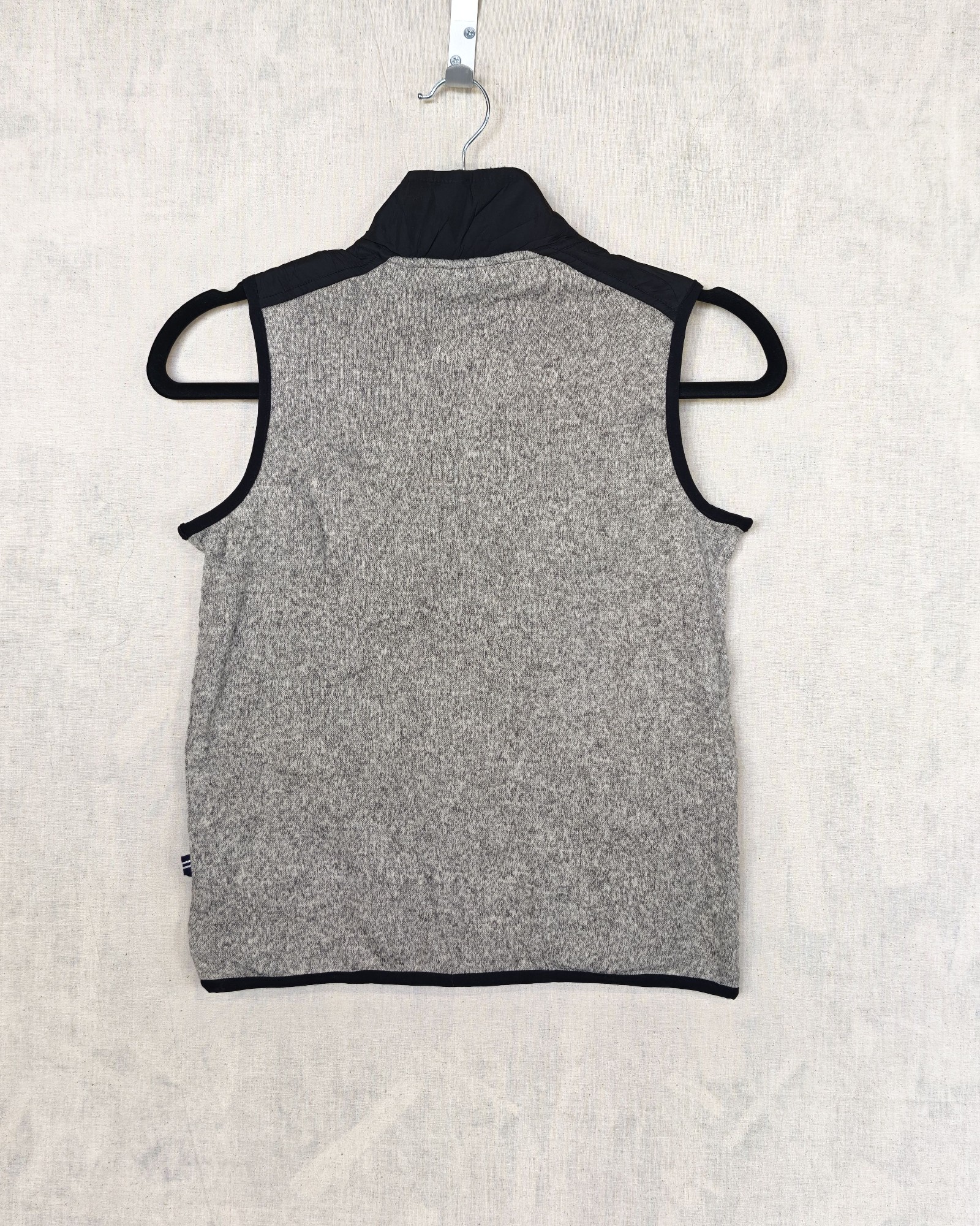 Nautica Grey & Black Sleeveless Fleece Vest Small 8 Gorpcore Sailing image 2