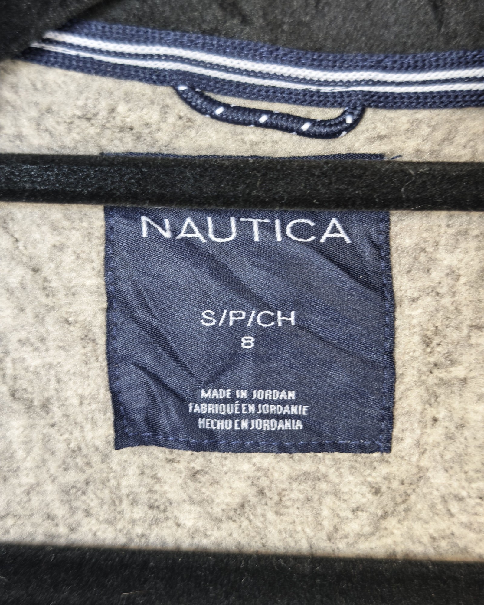 Nautica Grey & Black Sleeveless Fleece Vest Small 8 Gorpcore Sailing image 4