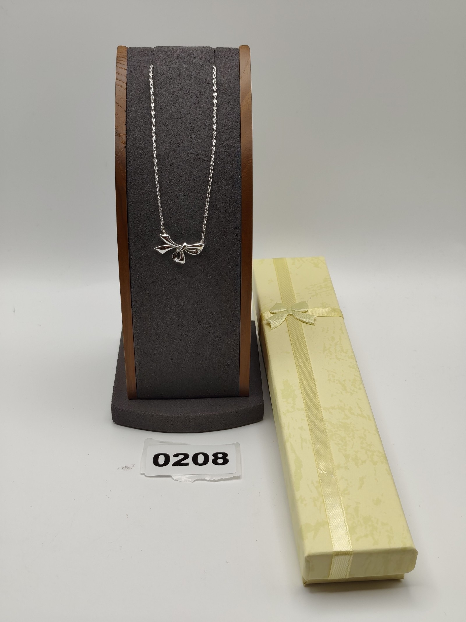 CD'Orlan Silver tone Bow Pendant Chain Necklace Women Other