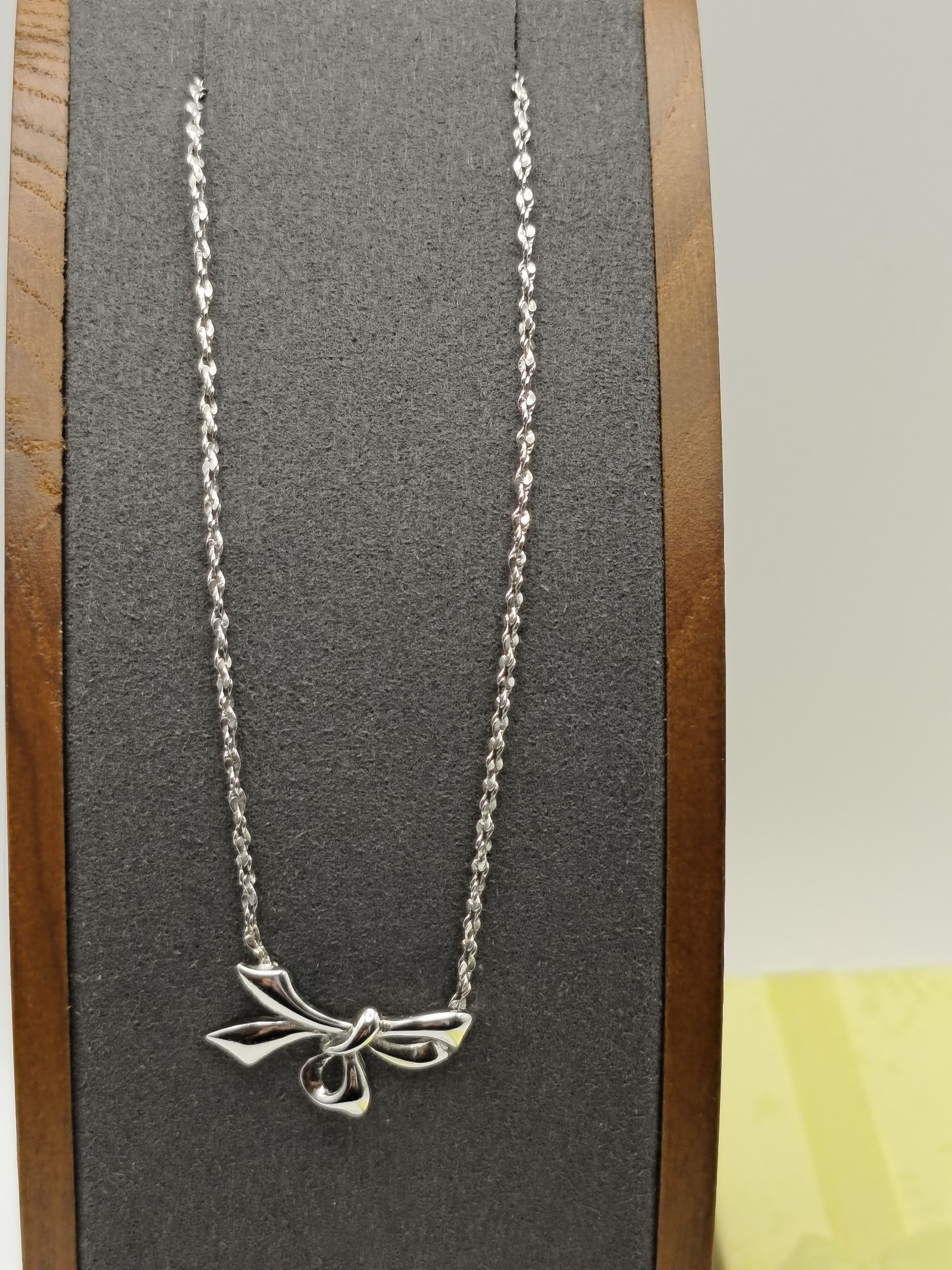 CD'Orlan Silver tone Bow Pendant Chain Necklace Women Other image 2