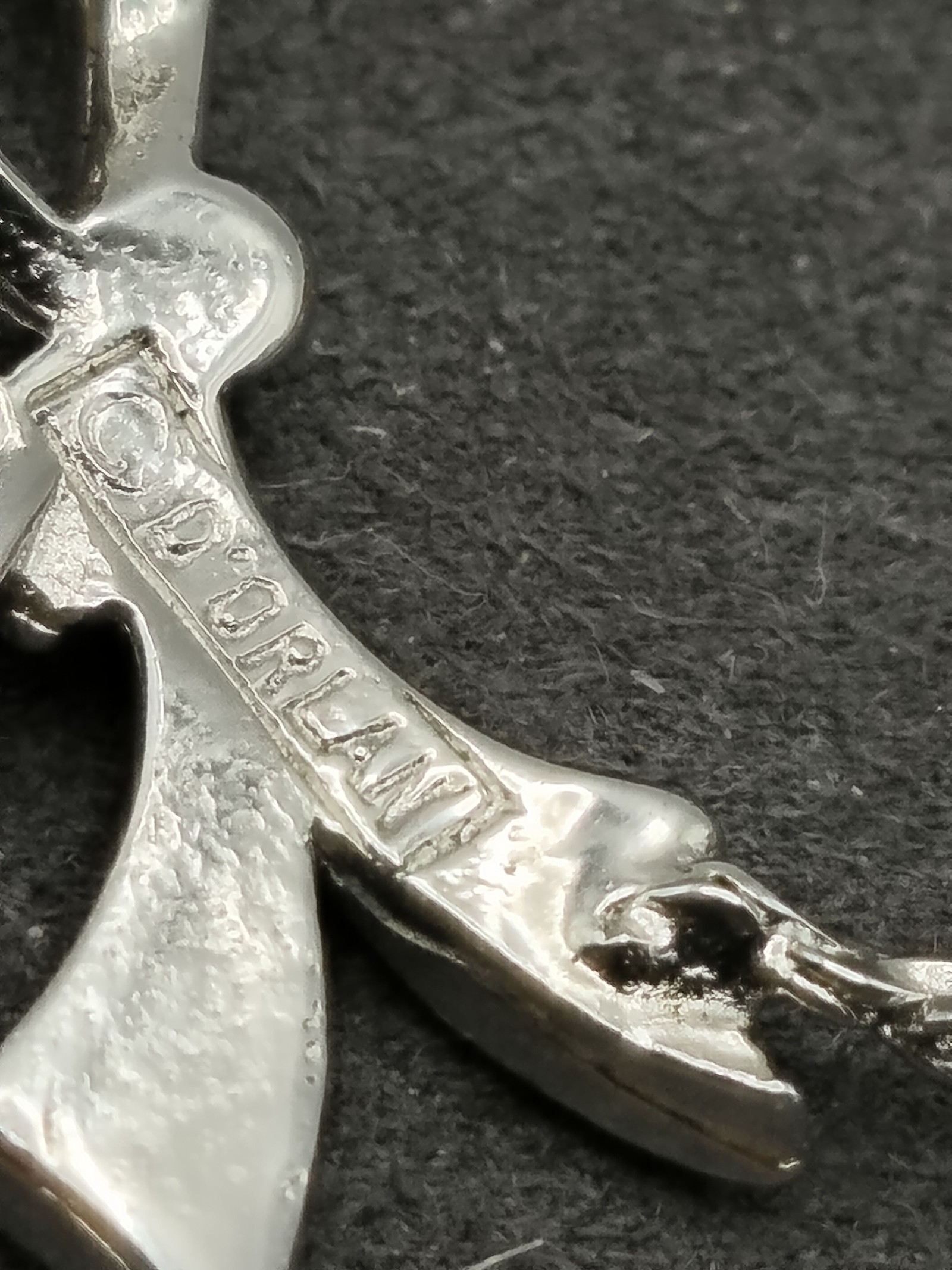 CD'Orlan Silver tone Bow Pendant Chain Necklace Women Other image 6