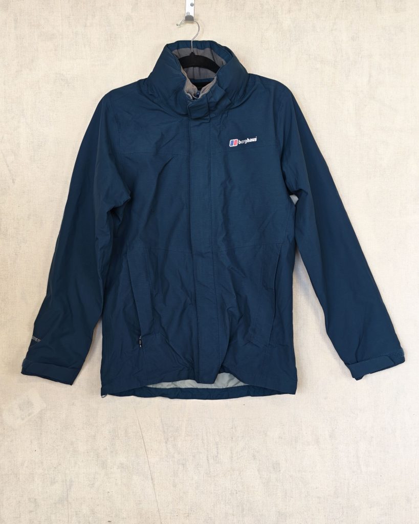 Berghaus Navy Blue Waterproof Jacket Small Unisex Goretex