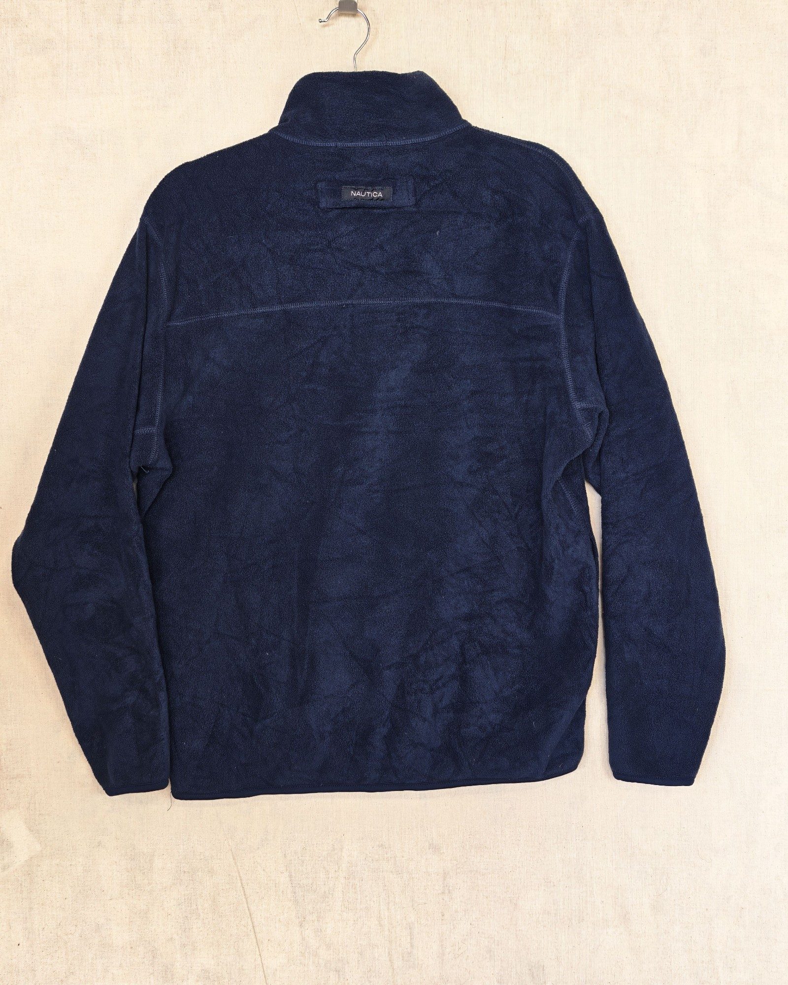 Nautica Navy Men's Small Fleece Half Zip Pullover Gorpcore Sailing image 2