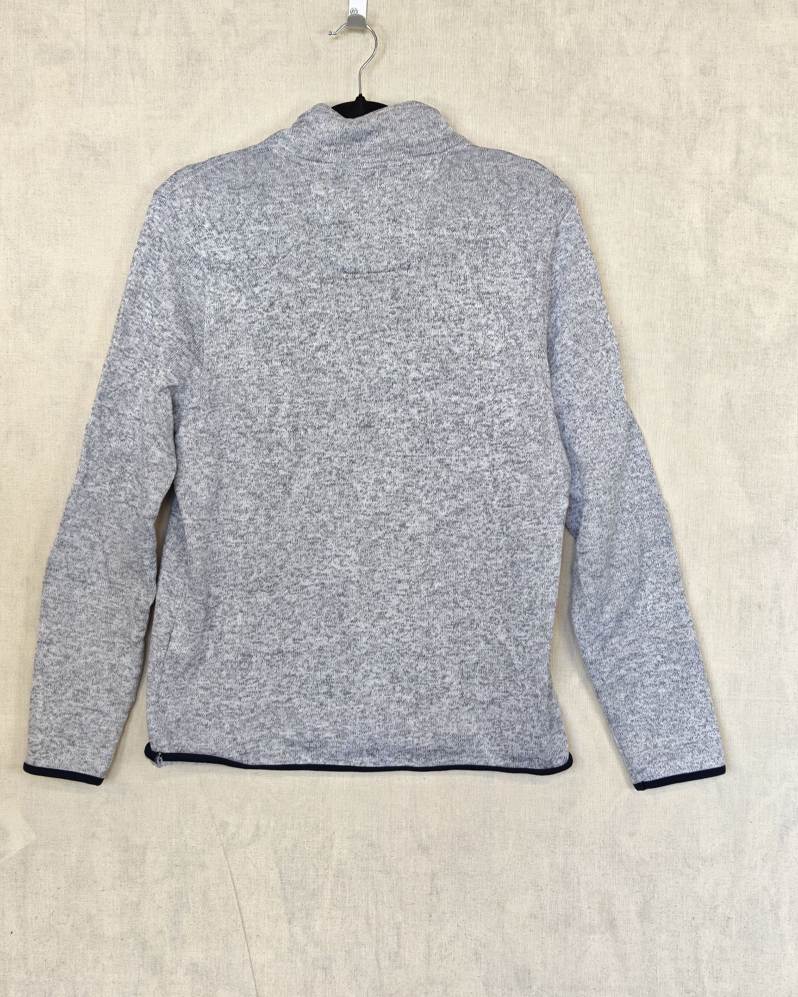 Nautica Grey & Navy Half Zip Knit Jumper Small Gorpcore Sailing image 2