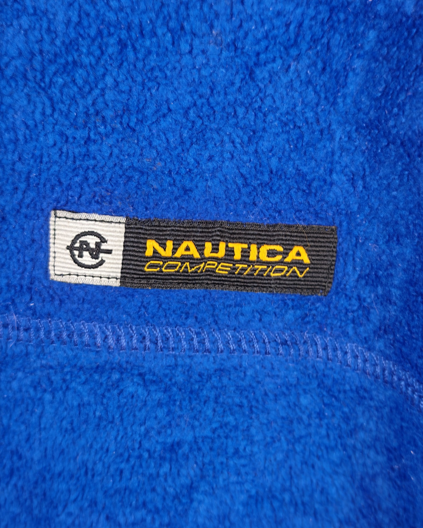 Nautica Competition Blue & Black Half Zip Fleece Small Gropcore Sailing image 5