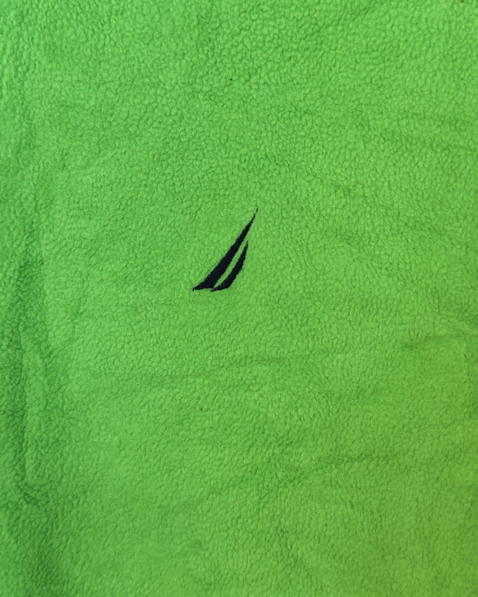 Nautica Green & Navy Fleece Pullover Small Soft Warm Gorpcore Sailing Spellout image 5