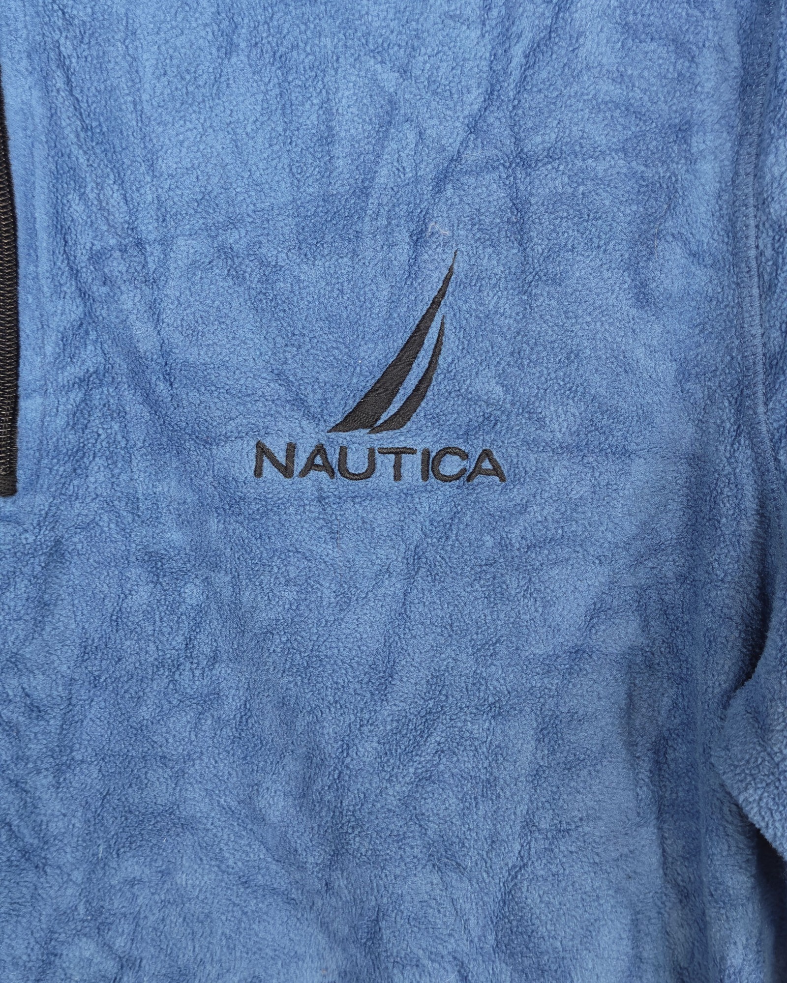 Nautica Blue Half-Zip Fleece Pullover Medium Gorpcore Sailing image 6