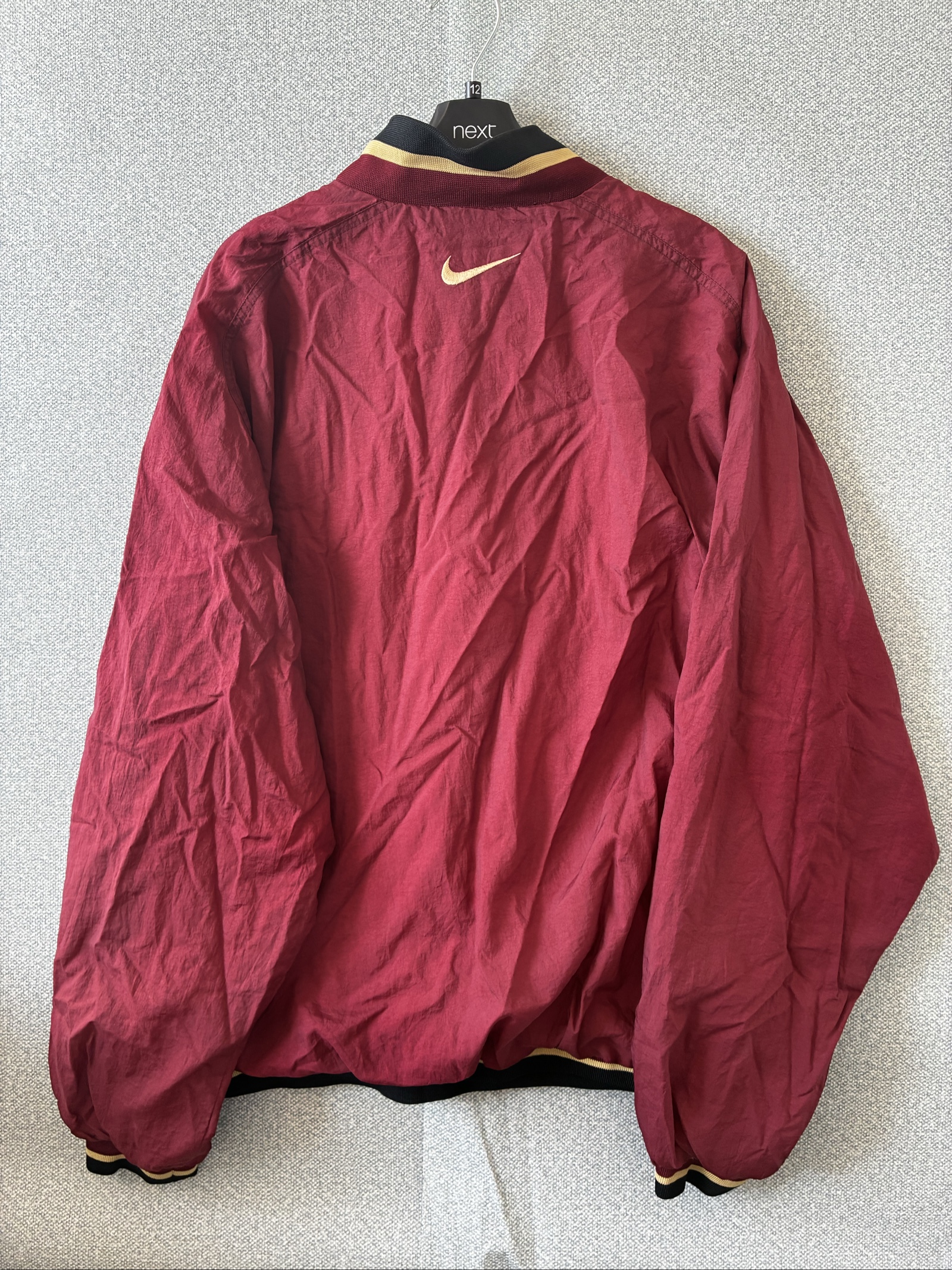 Nike Men's Burgundy Zip Neck Sweatshirt XL Made in Thailand image 7