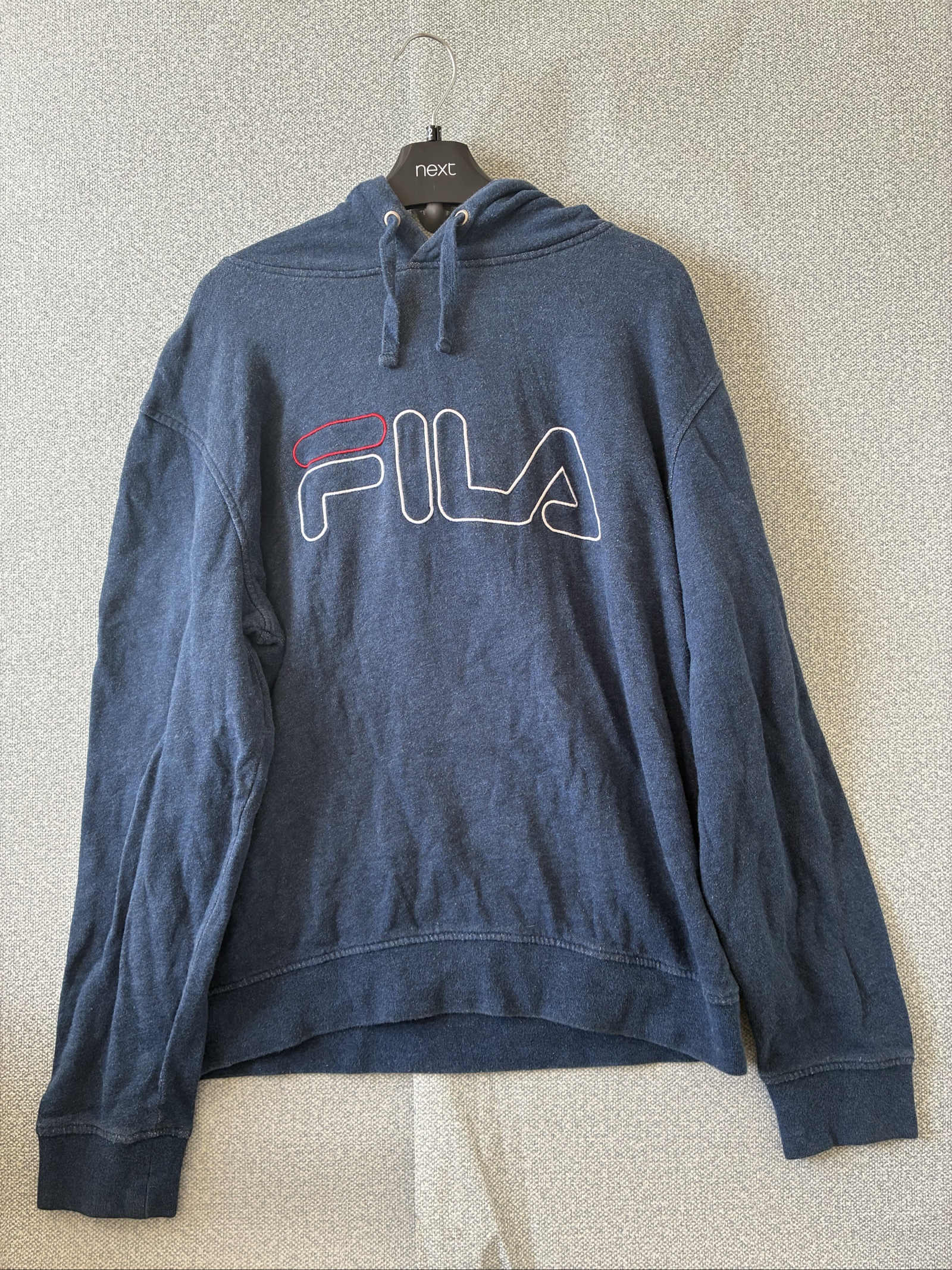 Fila Navy Blue Men's Hoodie Small Logo Print