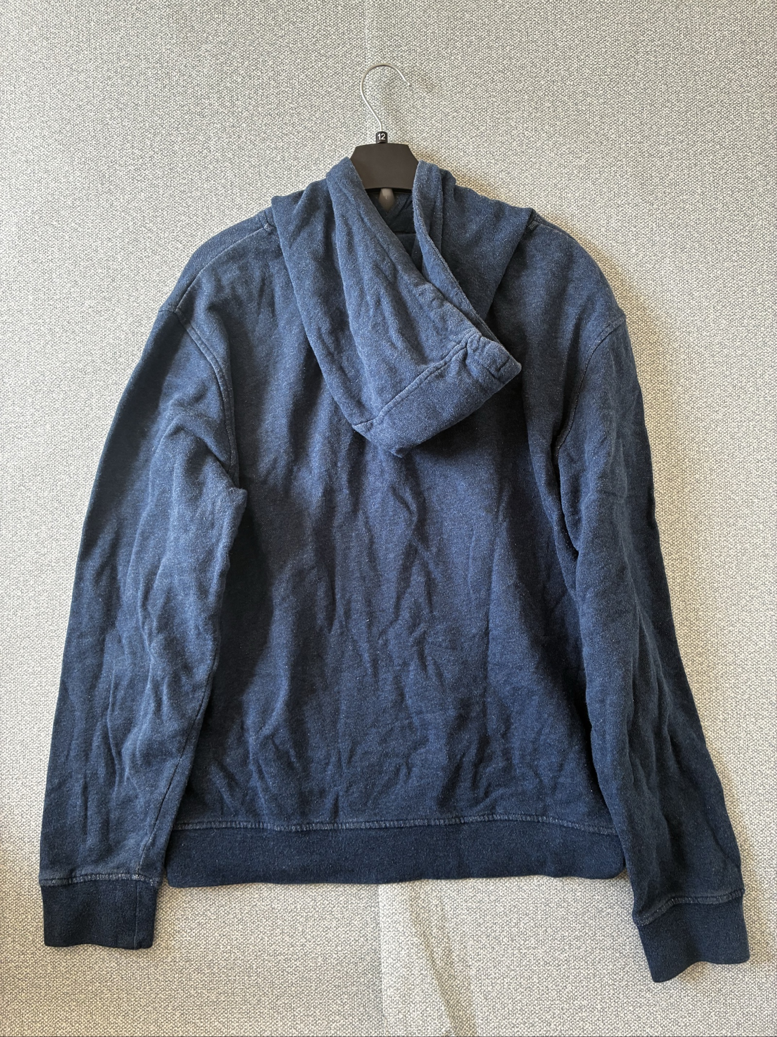 Fila Navy Blue Men's Hoodie Small Logo Print image 5