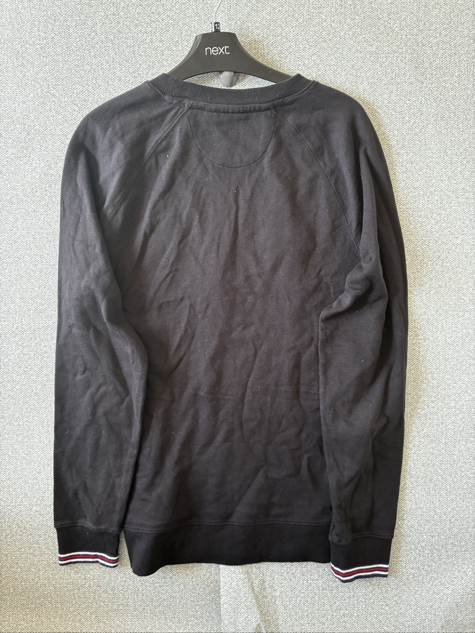Fila Black & White & Red Logo Sweatshirt Small Men's image 5