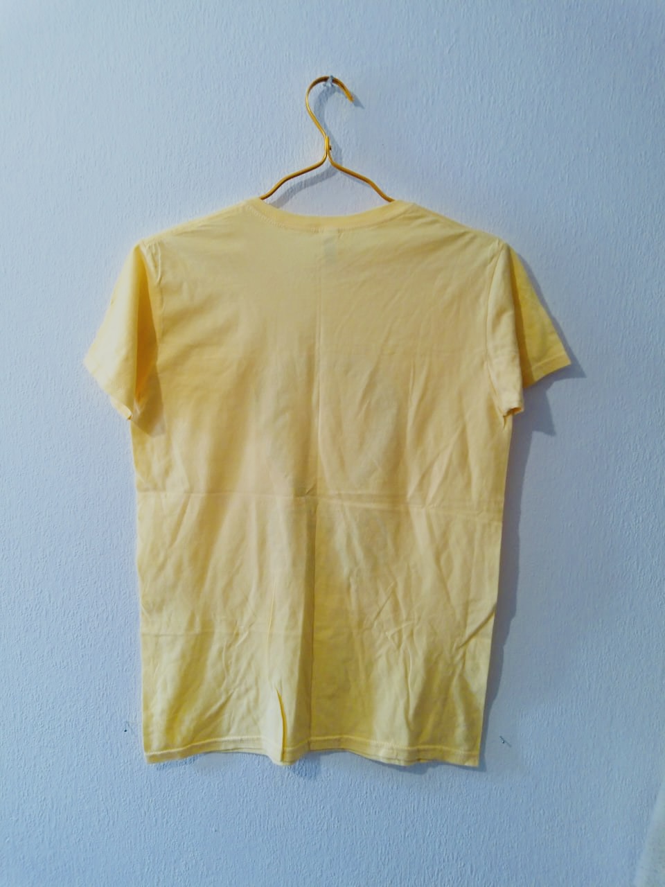 Hold As Brass Yellow Printed Cotton T-Shirt Medium image 2