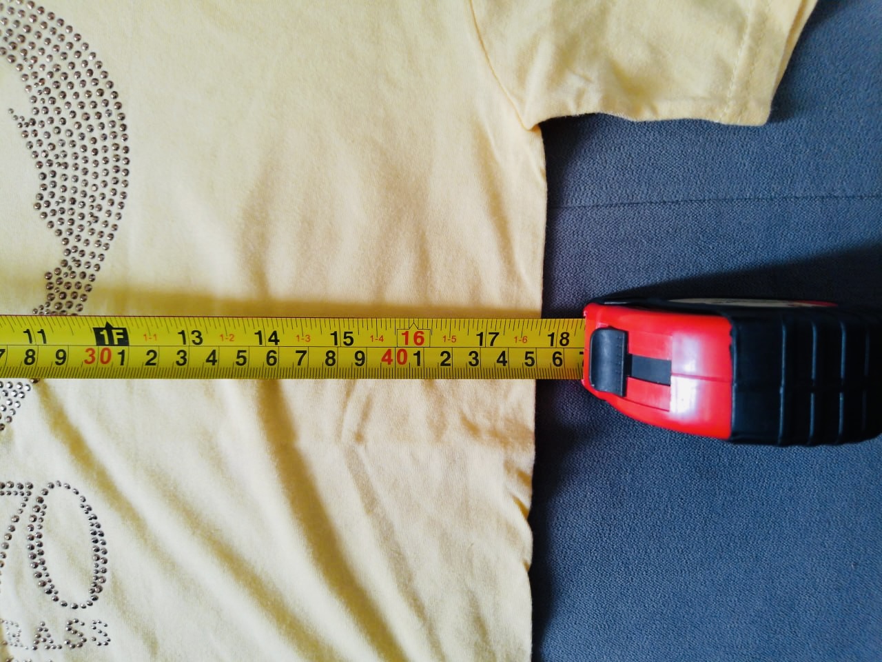 Hold As Brass Yellow Printed Cotton T-Shirt Medium image 3