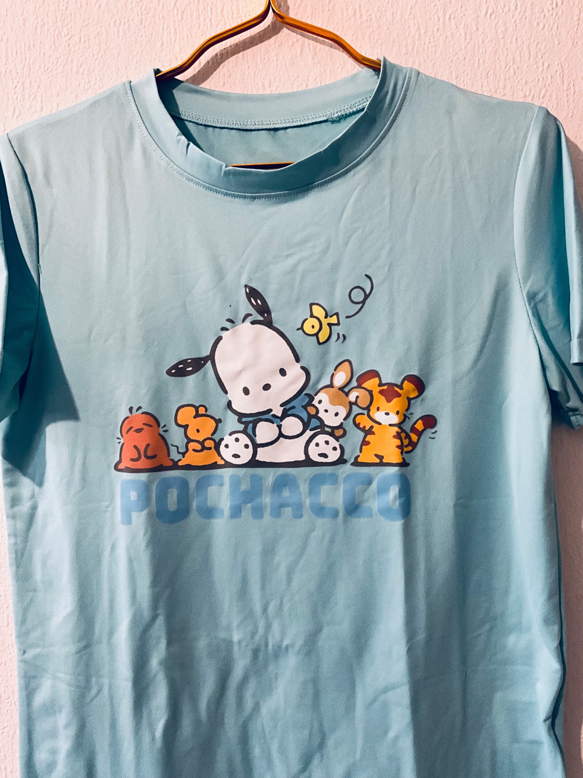 Blue Pochacco Kids' Polyester T-Shirt XS image 4