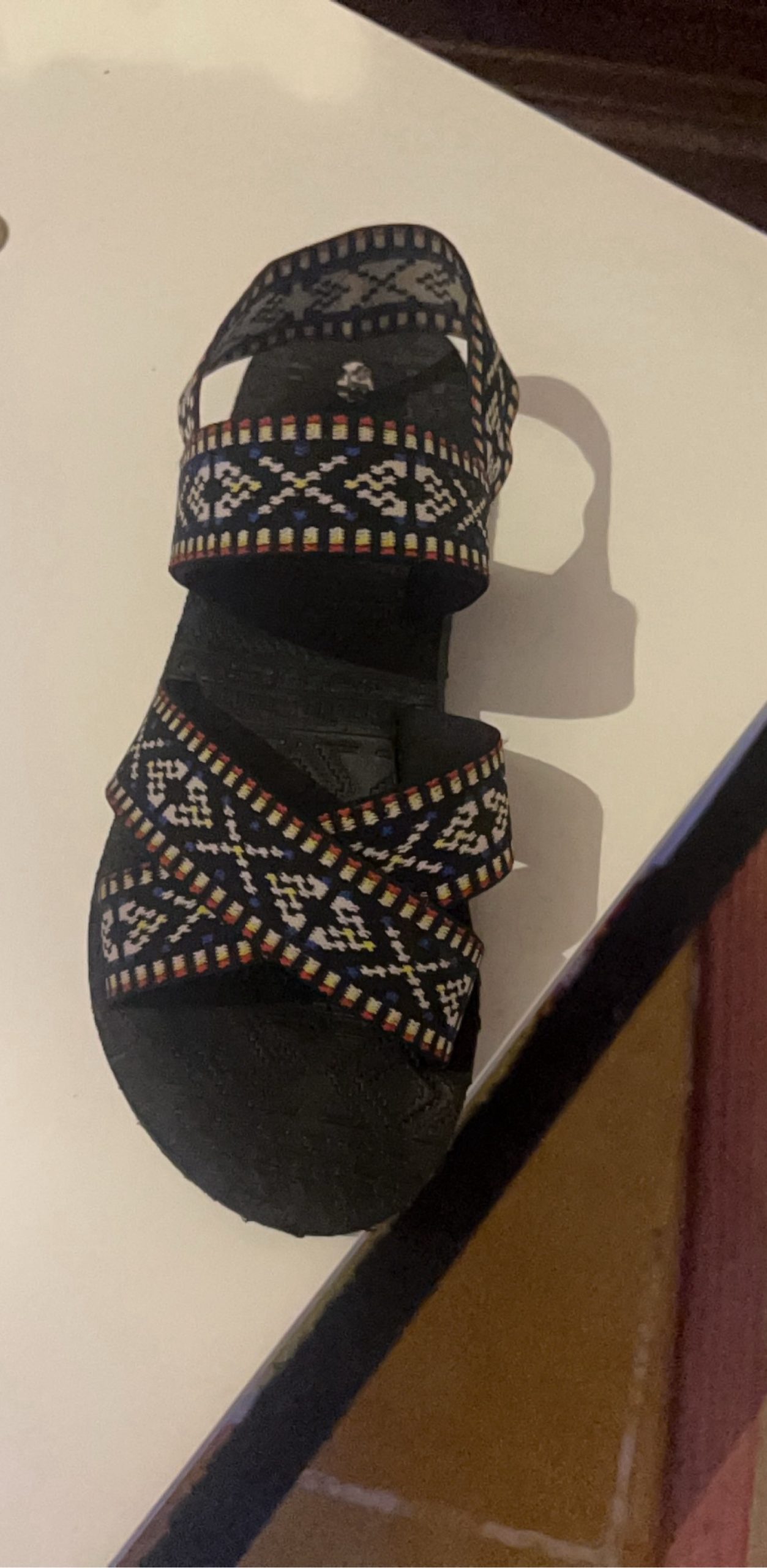 Hiking Sandal Black & Multi Strap Unisex
