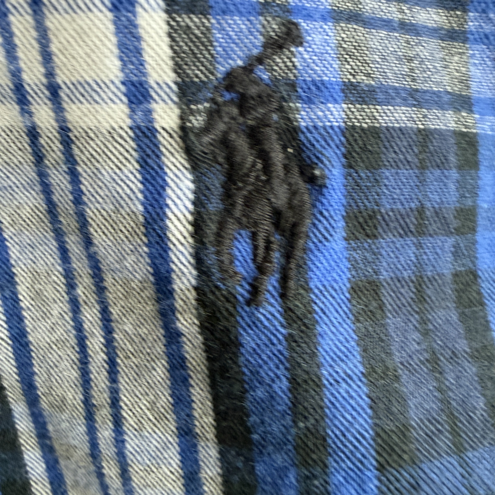 Ralph Lauren Men’s L Blue Check Cotton Long Sleeve Button-Down Shirt image 4