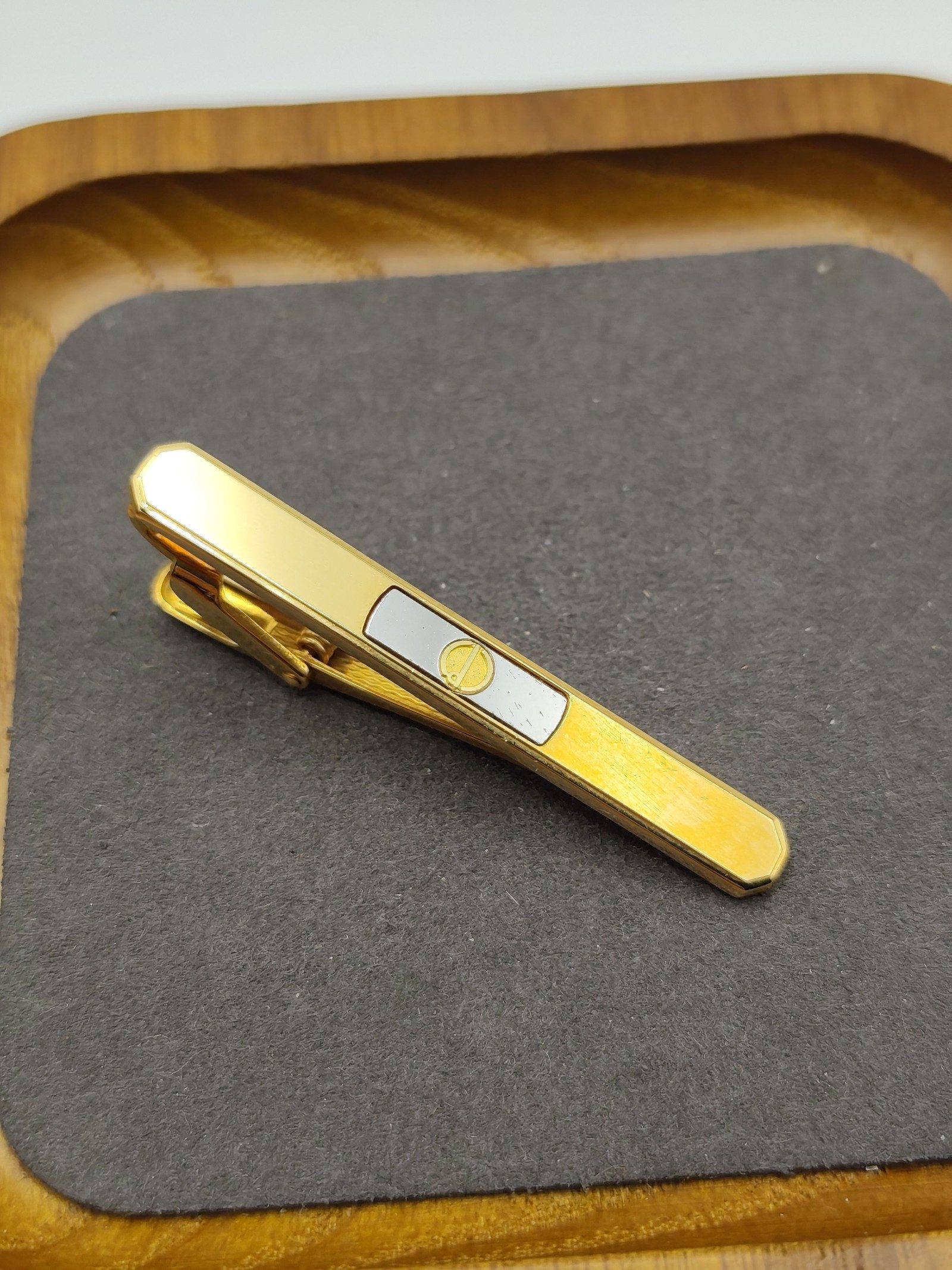 Dunhill Gold & Silver Men's Tie Bar Clip with Logo Other image 4