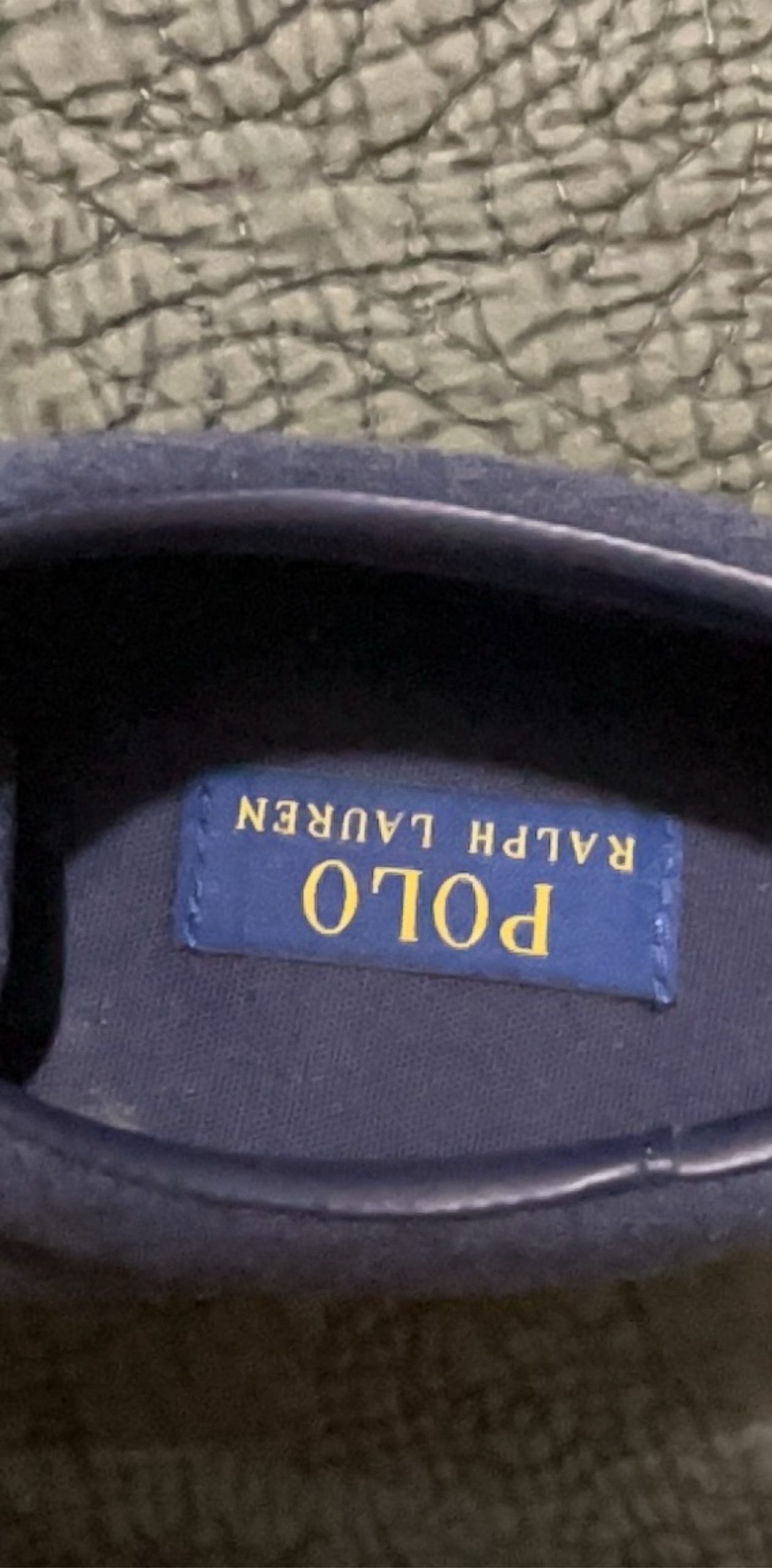 Polo Ralph Lauren Navy Blue Canvas Sneakers EU 42 image 3
