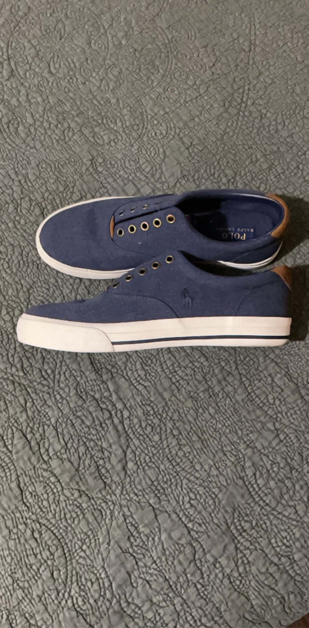 Polo Ralph Lauren Navy Blue Canvas Sneakers EU 42 image 4