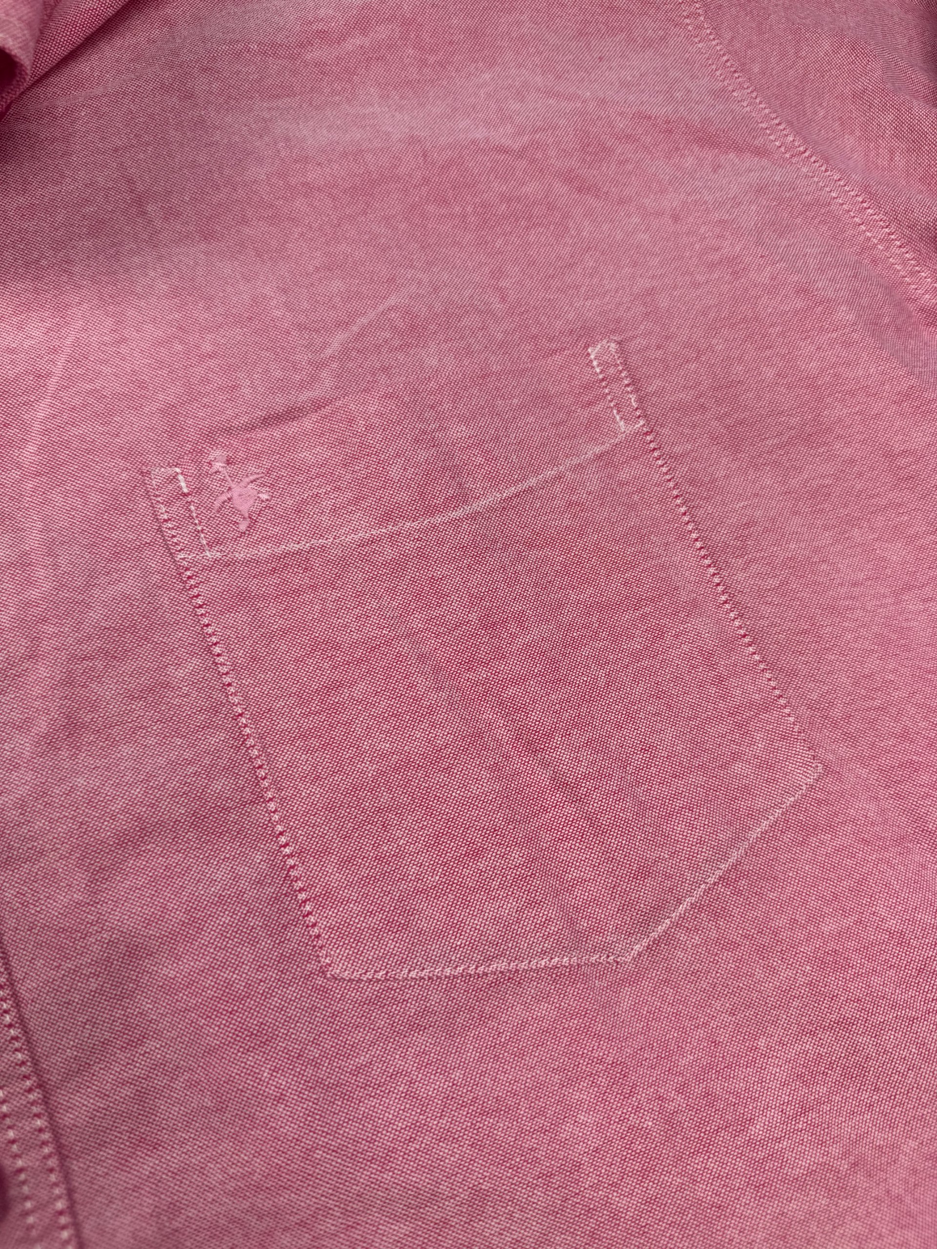 Cotton Traders Pink Oxford Shirt 3XL Chest 24 in (61 cm) Casual Long Sleeve image 2