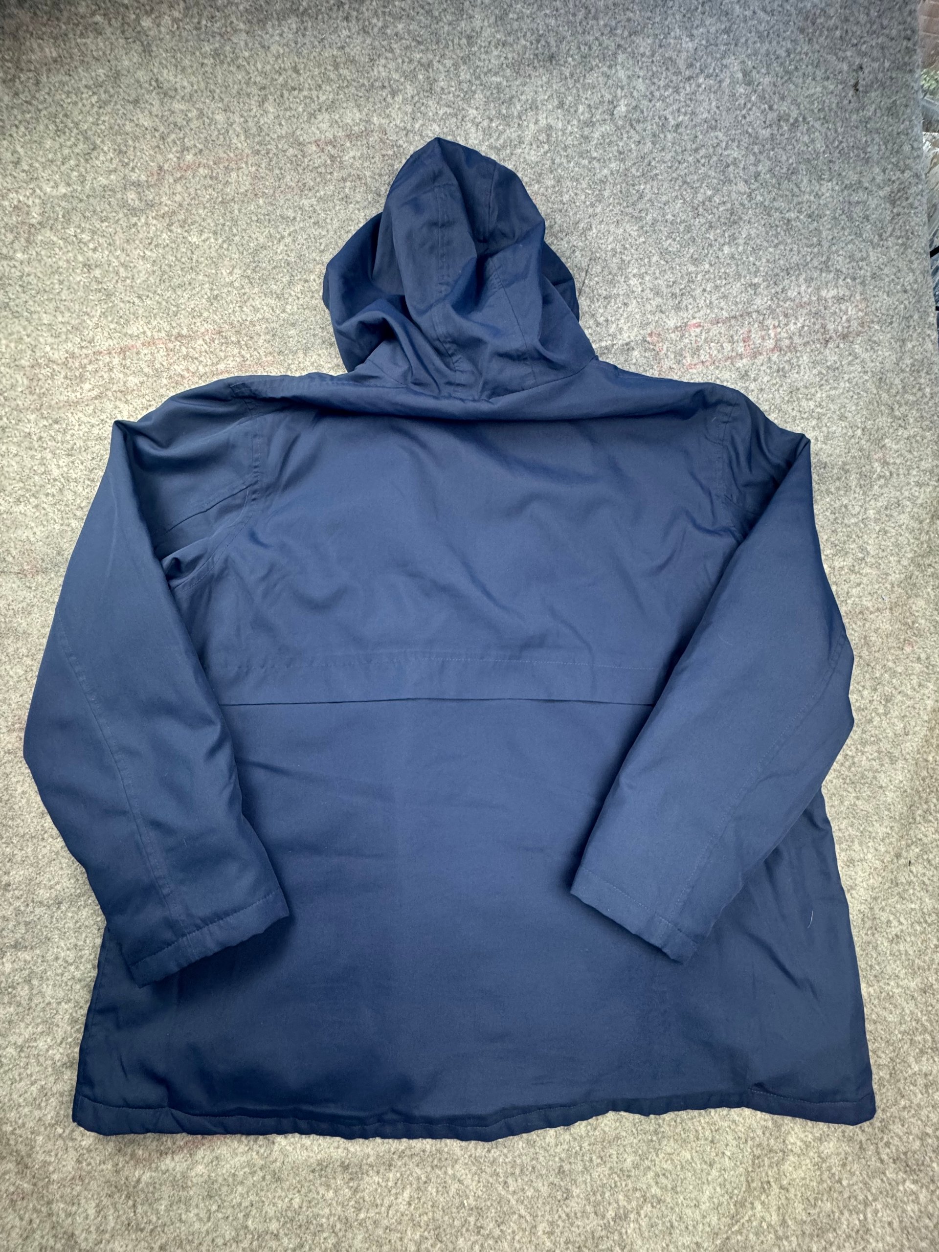 Cotton Traders Navy & Tan Hooded Parka Jacket 3XL image 7