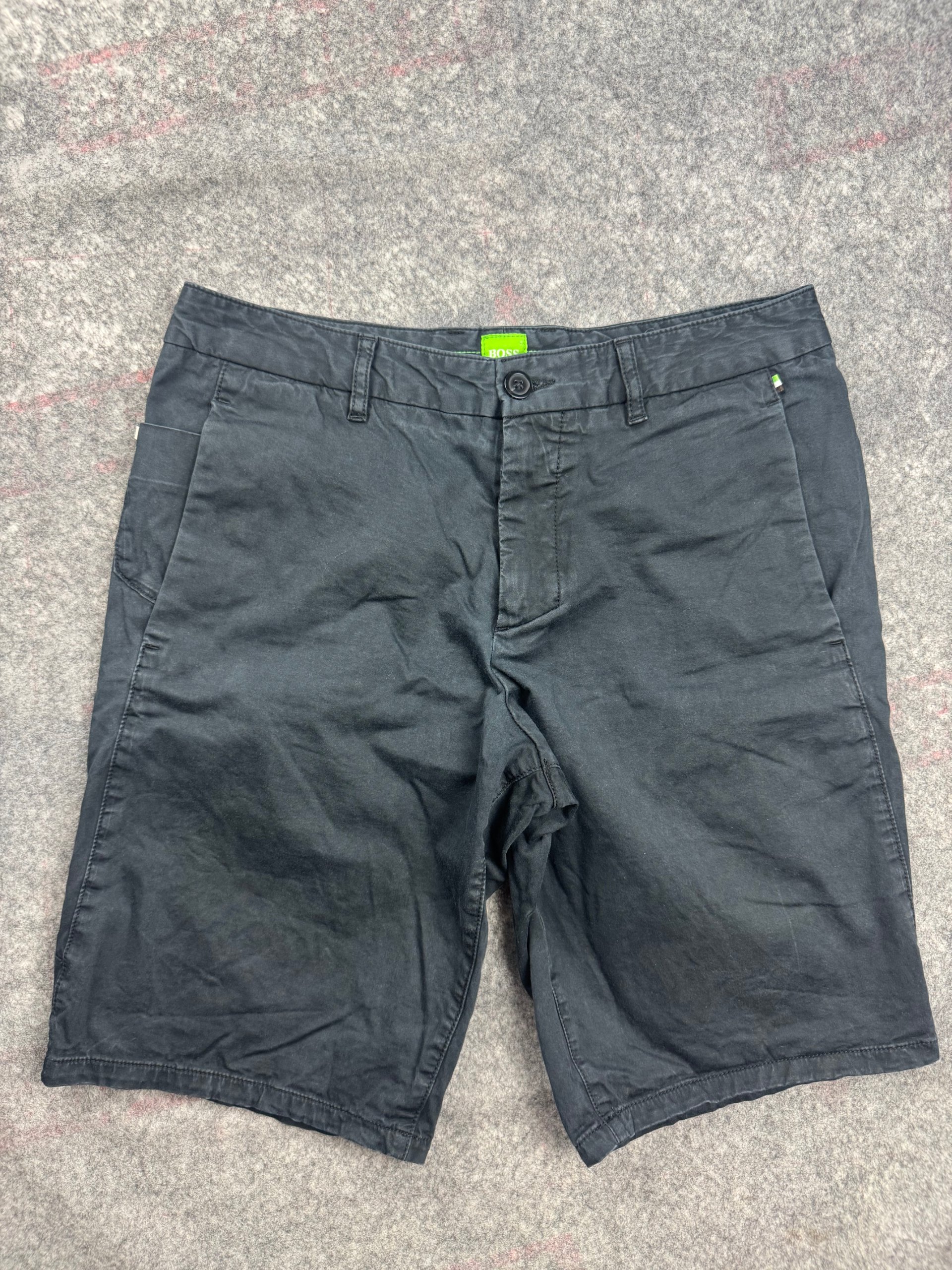 Hugo Boss Black Cotton Chino Shorts Mens UK 30 Regular Fit