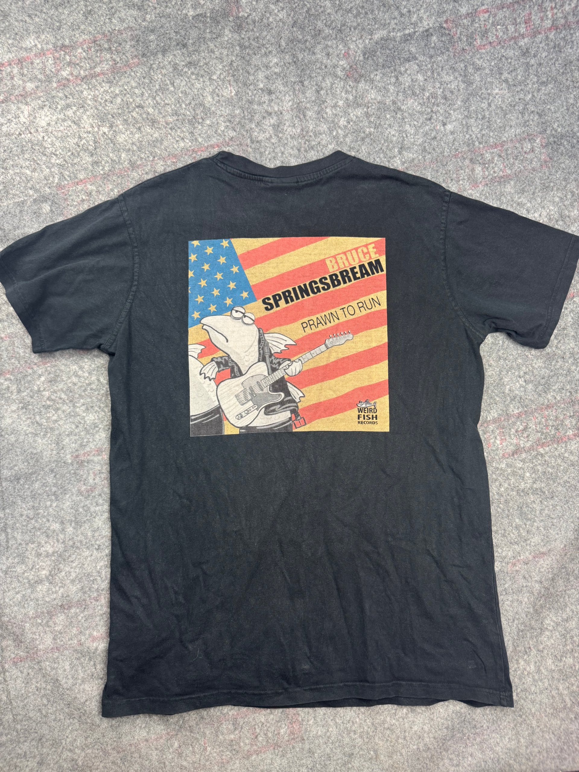 Weird Fish Black Bruce Springsbream Graphic T-Shirt Large