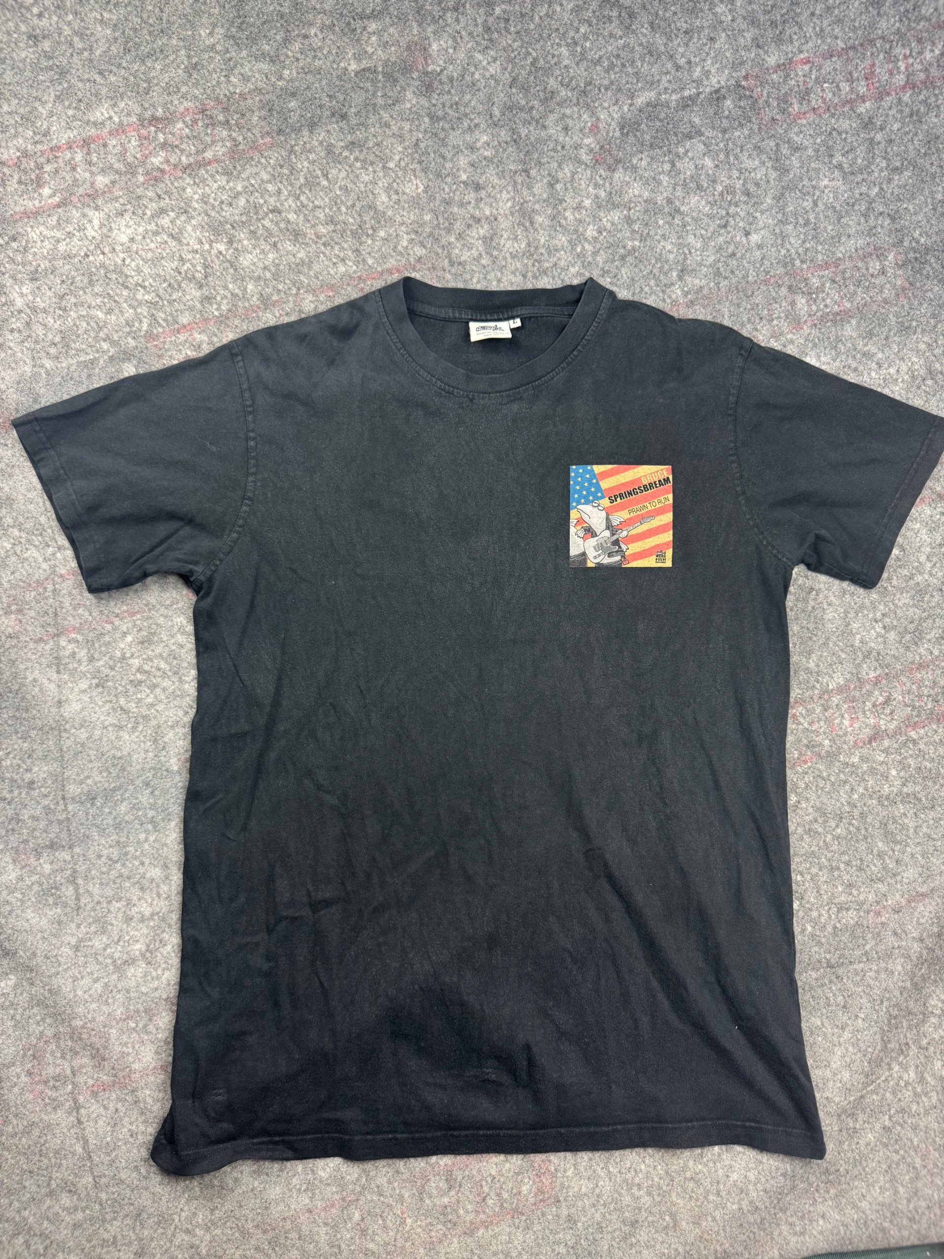 Weird Fish Black Bruce Springsbream Graphic T-Shirt Large image 2