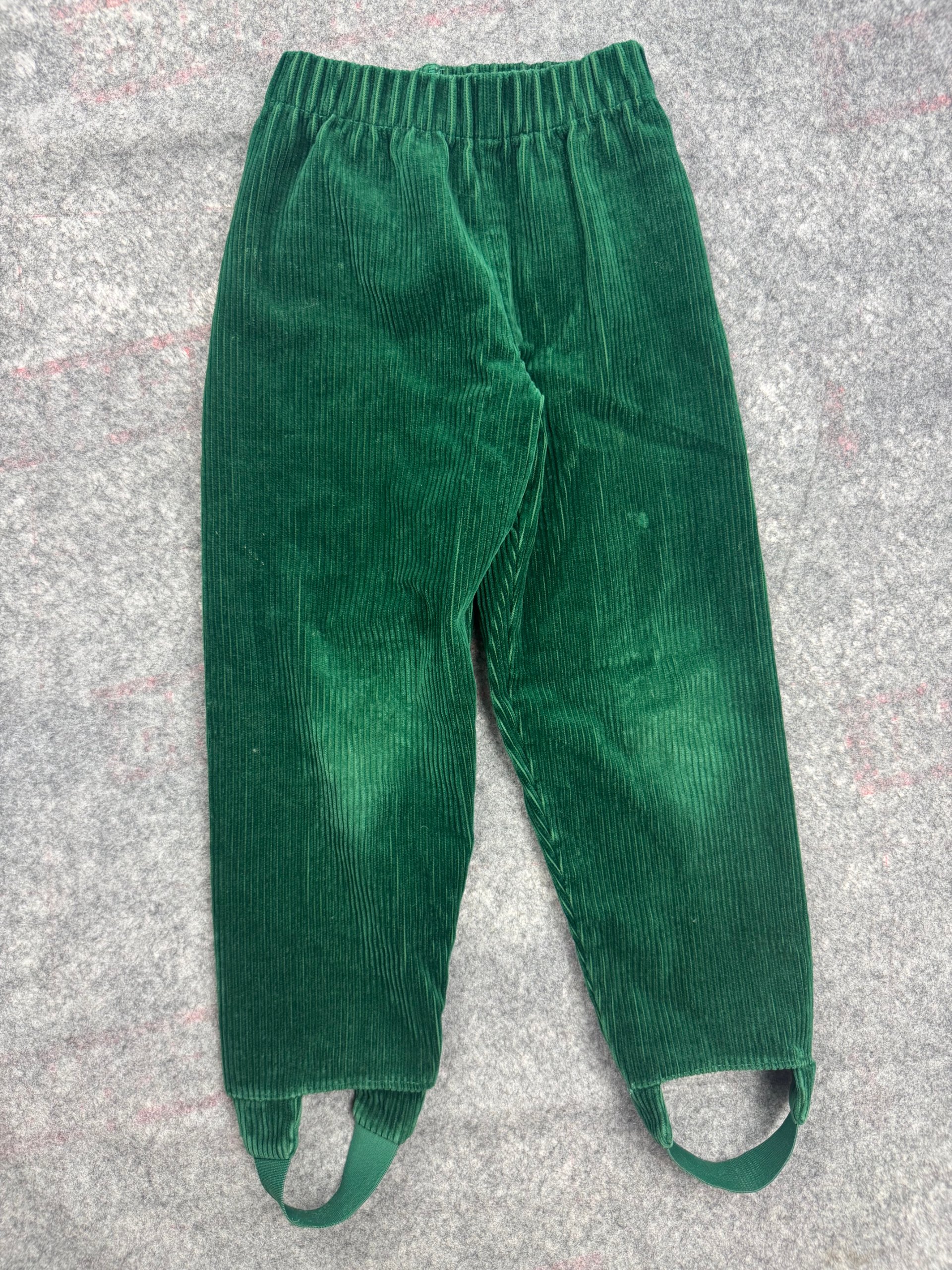 St Michael Marks & Spencer Green Corduroy Pinafore Trousers Kids Age 5 / Waist 21in